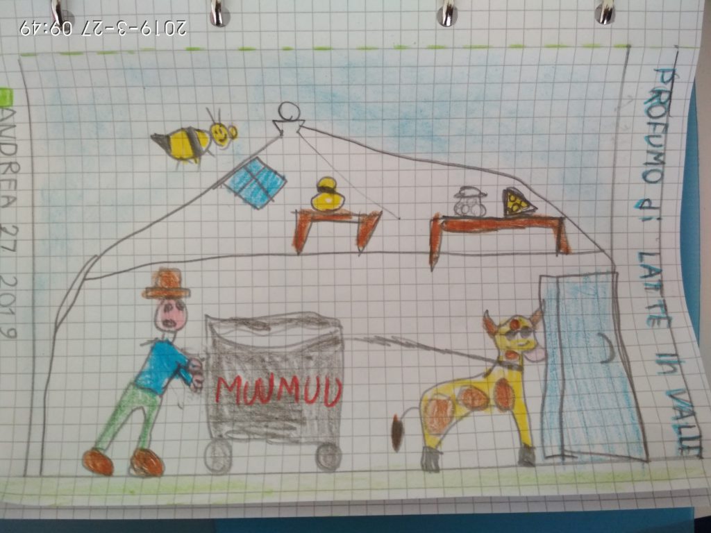 MU MU &our 5 senses Wanted! Nella Valle dei trulli…cercasi la “Mucca MU MU! by Mrs D. - Illustrated by Mrs D.'s 1st classes - Ourboox.com