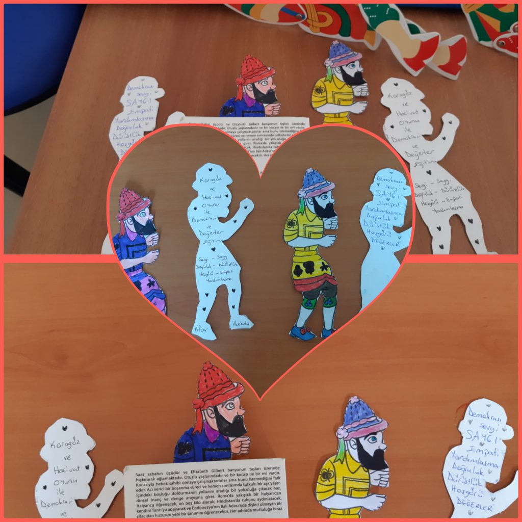 KARAGÖZ VE HACİVAT GÖLGE OYUNU İLE DEMOKRASİ VE DEĞERLER EĞİTİMİ by ESRA DiLBAZ - Illustrated by ESRA DİLBAZ AFŞAR İLKOKULU İNGİLİZCE ÖĞRETMENİ- MÜDÜR YARDIMCISI - Ourboox.com