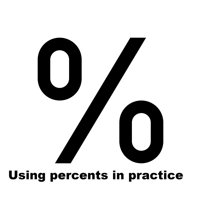 Using percents in practice by Anamaria Golumbeanu - Ourboox.com