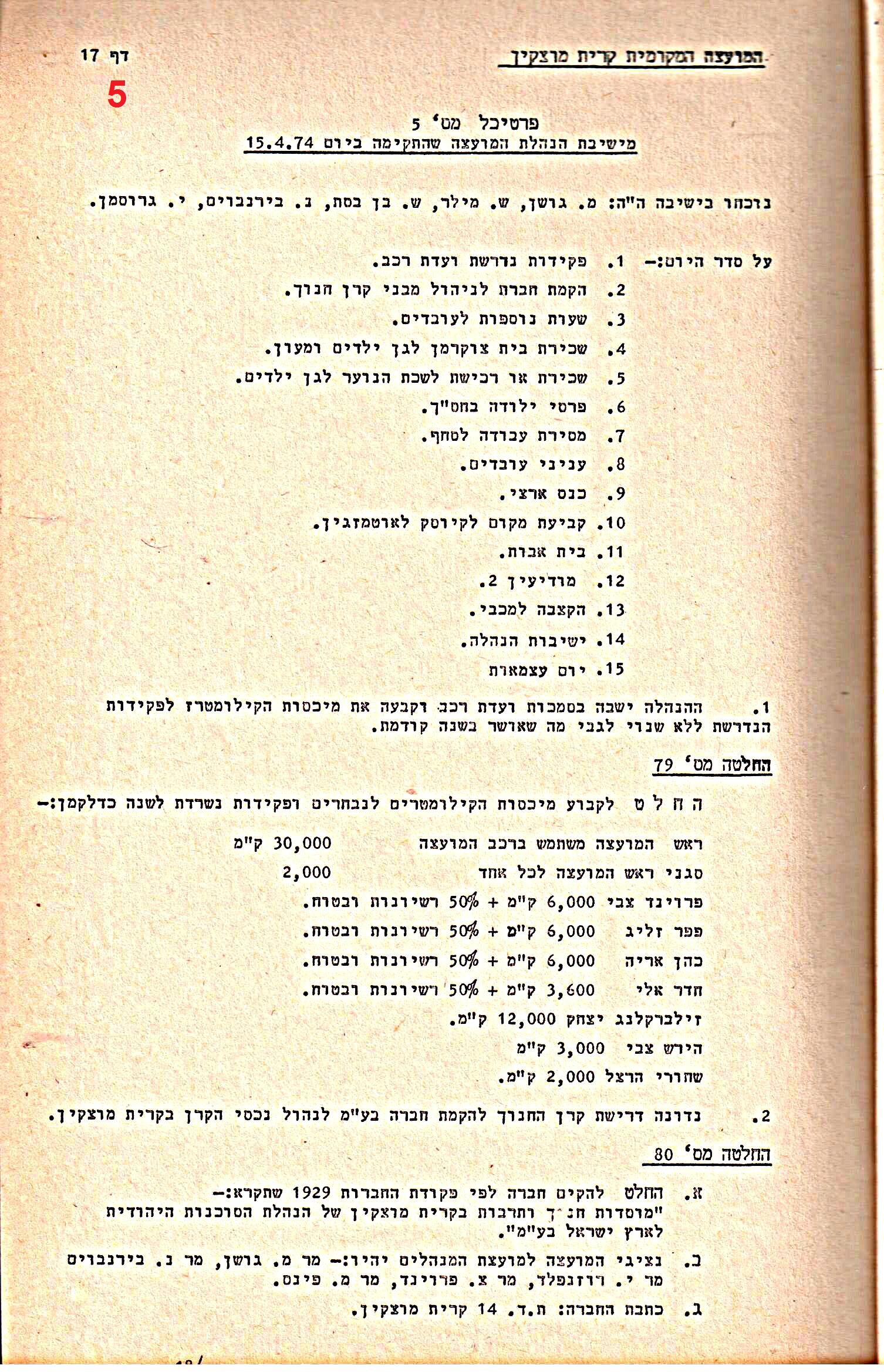 פרוטוקולים 14 – הנהלה – 19.7.76 – 18.2.74 by riki deri - Illustrated by מוזיאון בית גרושקביץ / כרך 14 - Ourboox.com