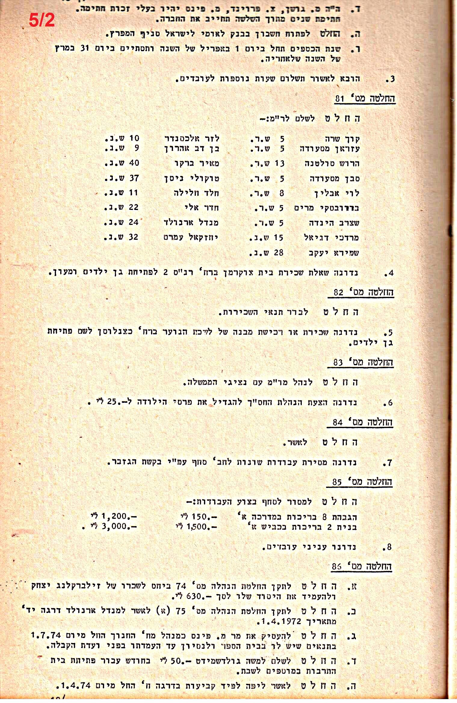 פרוטוקולים 14 – הנהלה – 19.7.76 – 18.2.74 by riki deri - Illustrated by מוזיאון בית גרושקביץ / כרך 14 - Ourboox.com