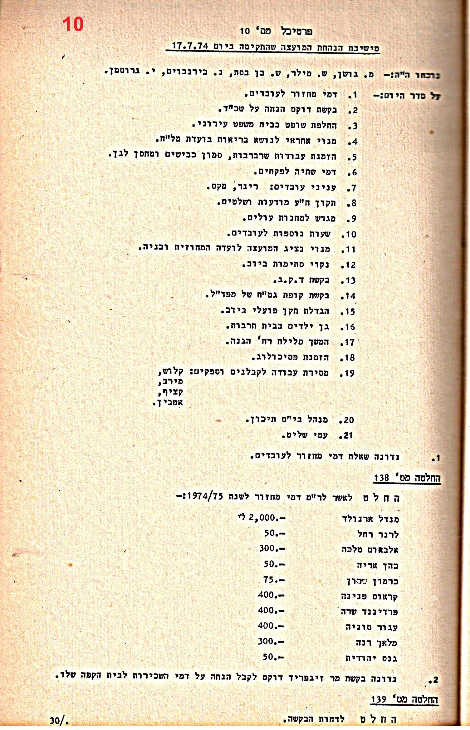 פרוטוקולים 14 – הנהלה – 19.7.76 – 18.2.74 by riki deri - Illustrated by מוזיאון בית גרושקביץ / כרך 14 - Ourboox.com