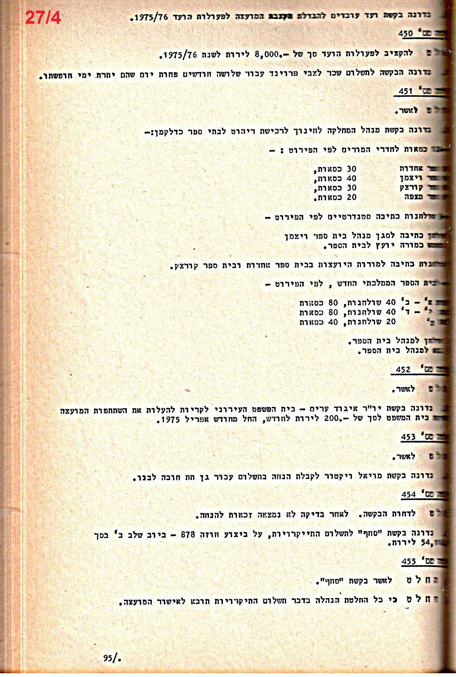 פרוטוקולים 14 – הנהלה – 19.7.76 – 18.2.74 by riki deri - Illustrated by מוזיאון בית גרושקביץ / כרך 14 - Ourboox.com