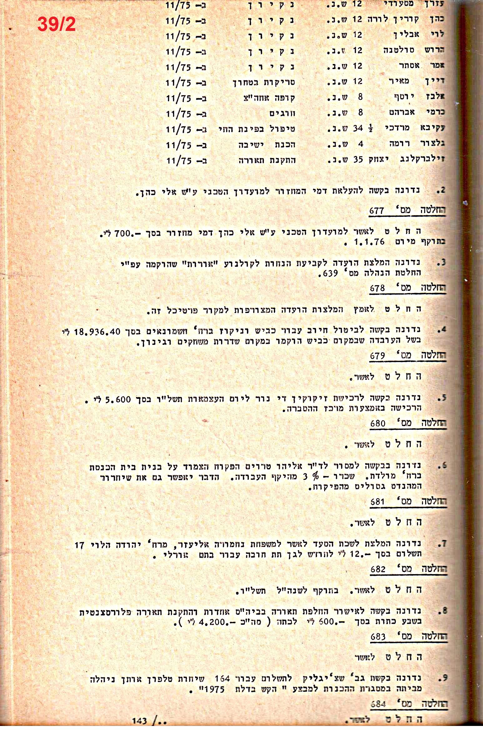 פרוטוקולים 14 – הנהלה – 19.7.76 – 18.2.74 by riki deri - Illustrated by מוזיאון בית גרושקביץ / כרך 14 - Ourboox.com