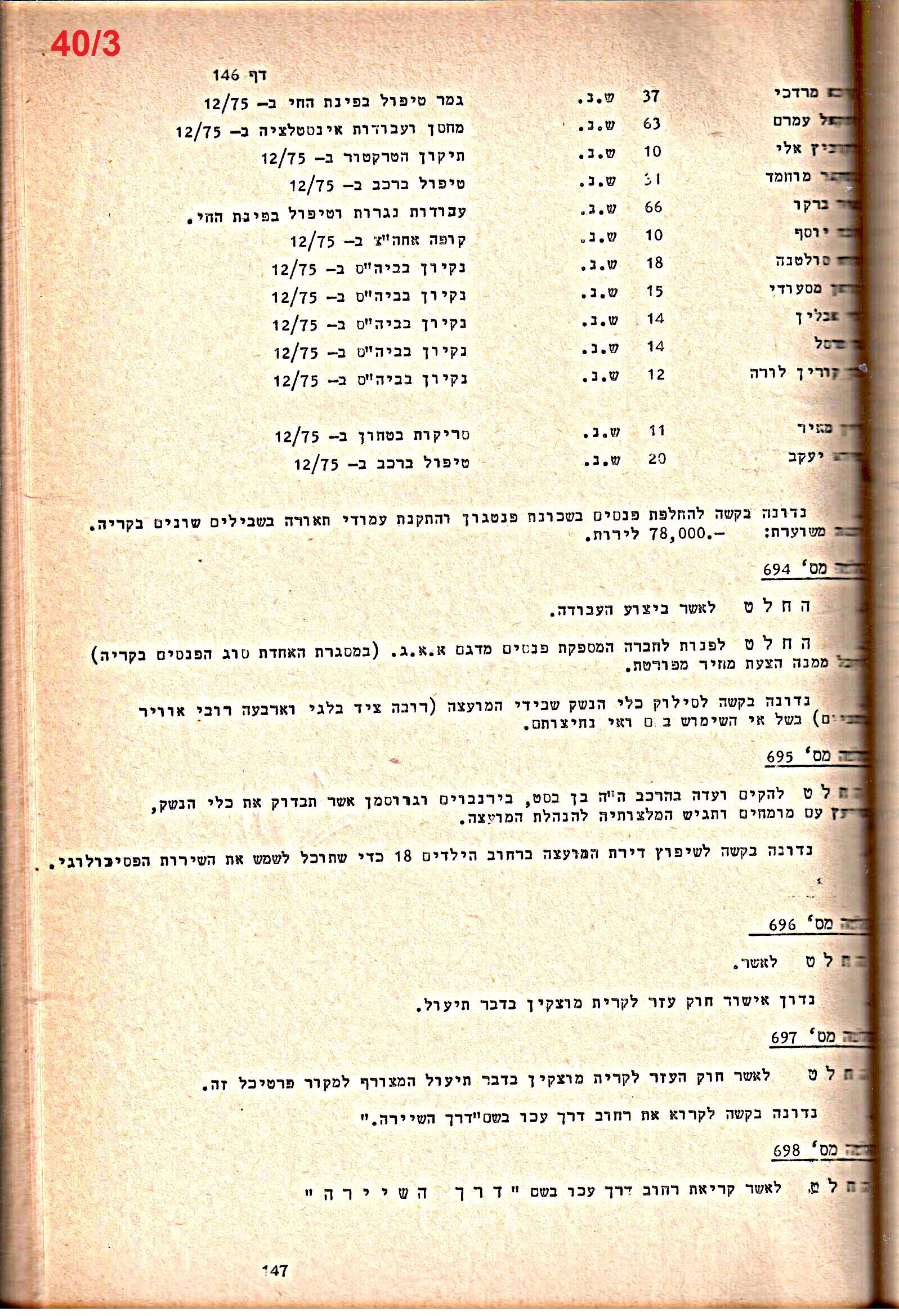 פרוטוקולים 14 – הנהלה – 19.7.76 – 18.2.74 by riki deri - Illustrated by מוזיאון בית גרושקביץ / כרך 14 - Ourboox.com