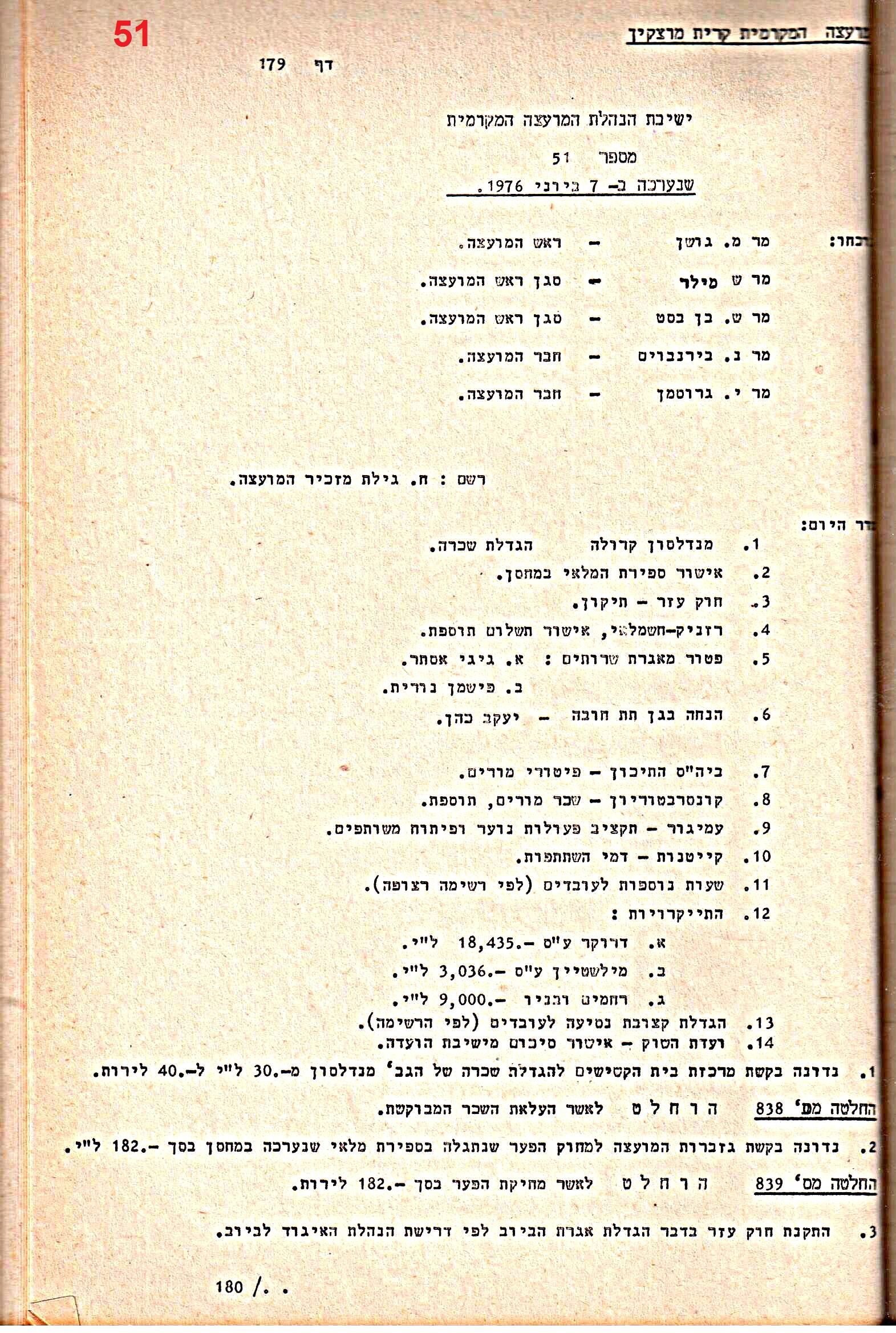 פרוטוקולים 14 – הנהלה – 19.7.76 – 18.2.74 by riki deri - Illustrated by מוזיאון בית גרושקביץ / כרך 14 - Ourboox.com