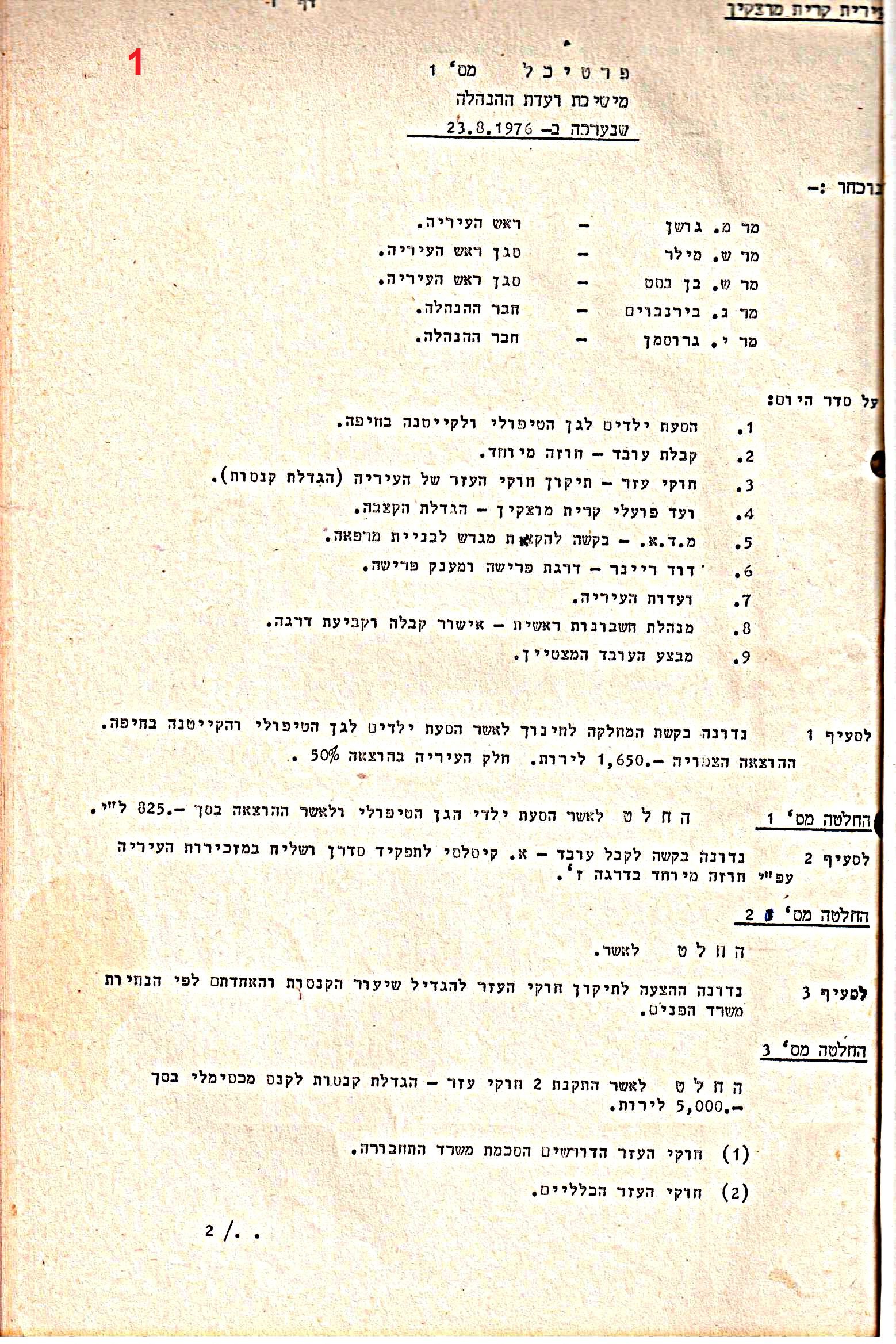 פרוטוקולים 15 – הנהלה – 19.10.83 – 23.8.76 by riki deri - Illustrated by מוזיאון בית גרושקביץ / כרך 15 - Ourboox.com