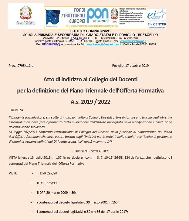 Poft 2019-2022 by Progetto - Illustrated by Istituto Comprensivo Poviglio- Brescello - Ourboox.com
