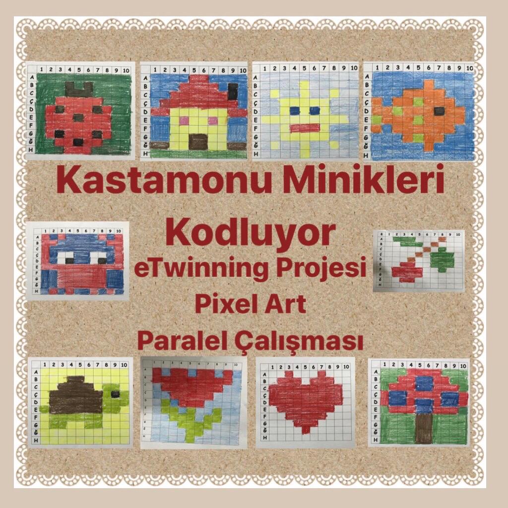 Kastamonu Minikleri Kodluyor eTwinning Projesi Pixel Art Kitapçığı by Ülkü BEKAR - Illustrated by Buket Yağmur DİLDAR - Ourboox.com Kastamonu Minikleri Kodluyor eTwinning Projesi Pixel Art Kitapçığı by Ülkü BEKAR - Illustrated by Buket Yağmur DİLDAR - Ourboox.com