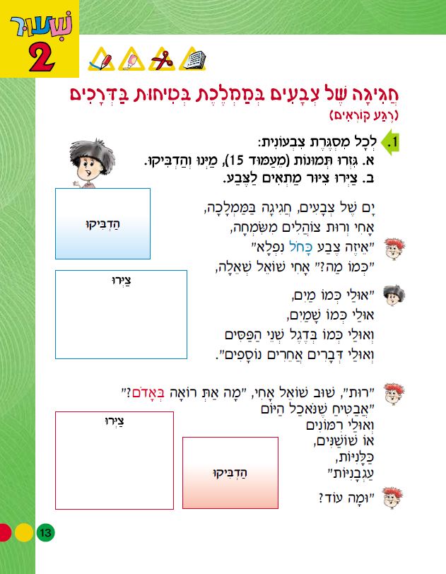 בצעד ראשון זהירות בדרכים לכיתות א-ב מאת אסתי עצמוני הוצאת לֶמוּר by אסתי עצמוני - Illustrated by אסתי עצמוני הוצאת למור - Ourboox.com