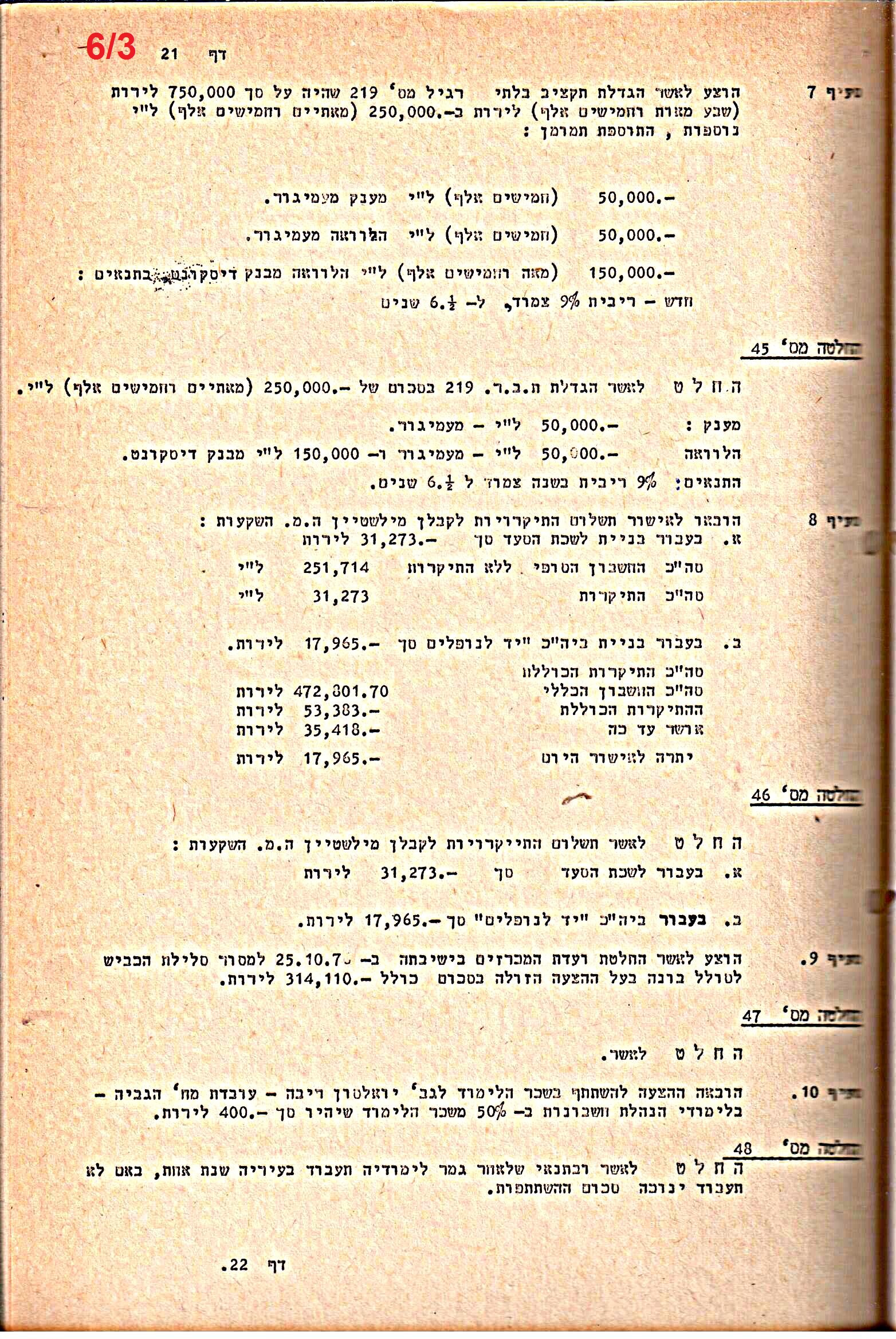 פרוטוקולים 20 – ועדות (כספים) – 22.11.78 – 22.8.76 by riki deri - Illustrated by מוזיאון בית גרושקביץ / כרך 20 - Ourboox.com
