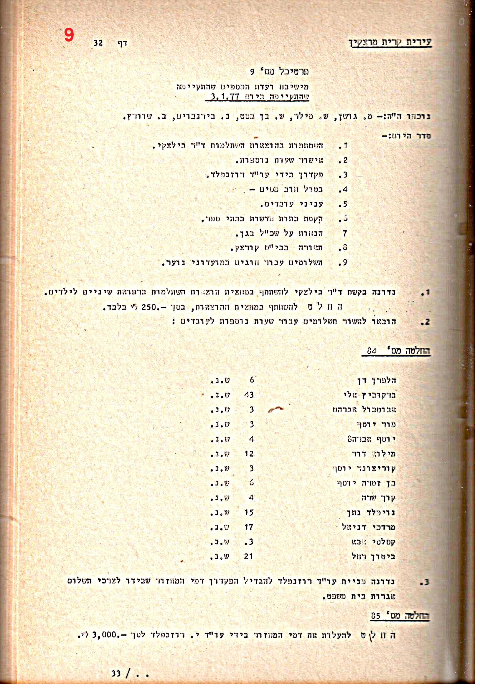 פרוטוקולים 20 – ועדות (כספים) – 22.11.78 – 22.8.76 by riki deri - Illustrated by מוזיאון בית גרושקביץ / כרך 20 - Ourboox.com