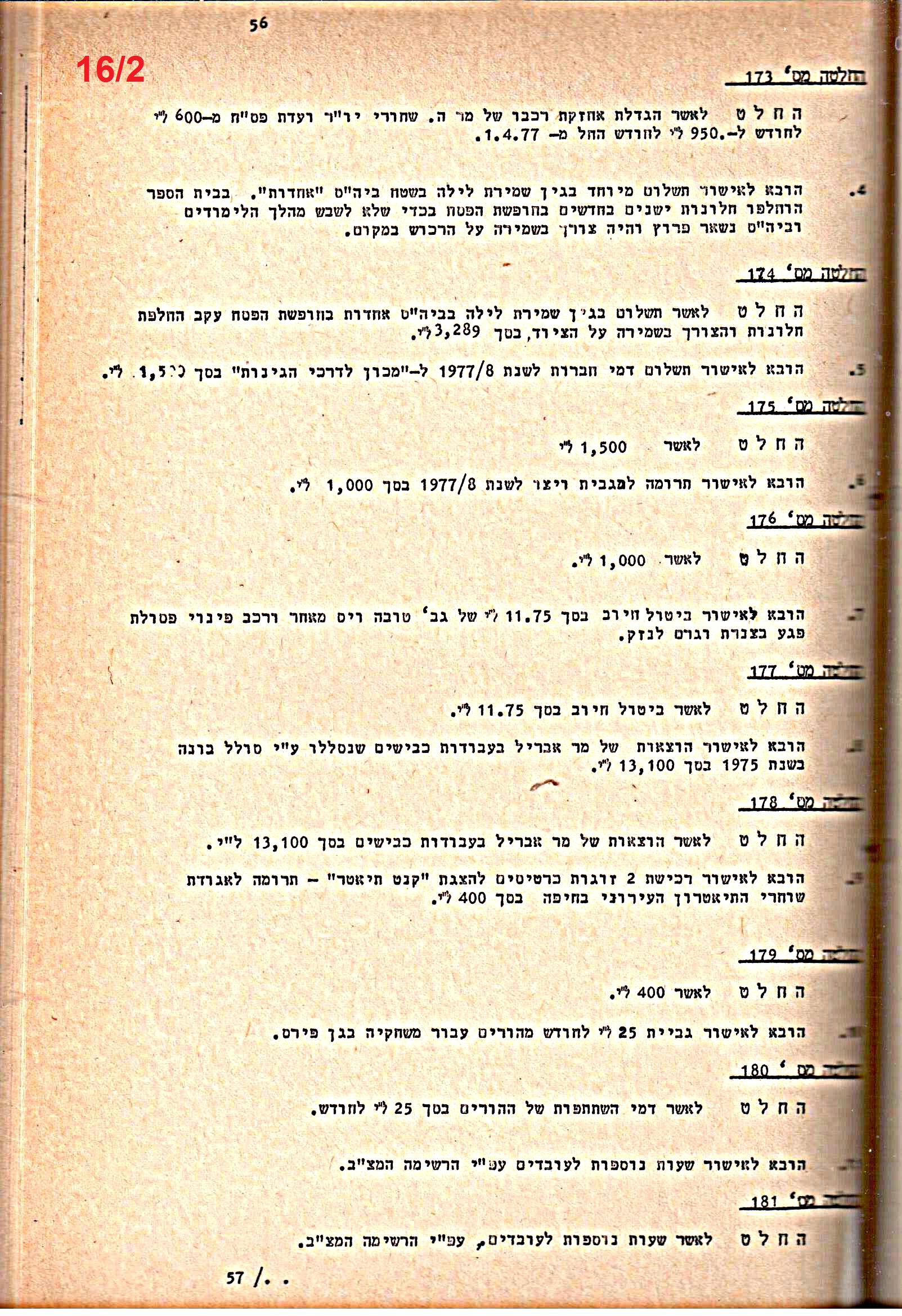 פרוטוקולים 20 – ועדות (כספים) – 22.11.78 – 22.8.76 by riki deri - Illustrated by מוזיאון בית גרושקביץ / כרך 20 - Ourboox.com