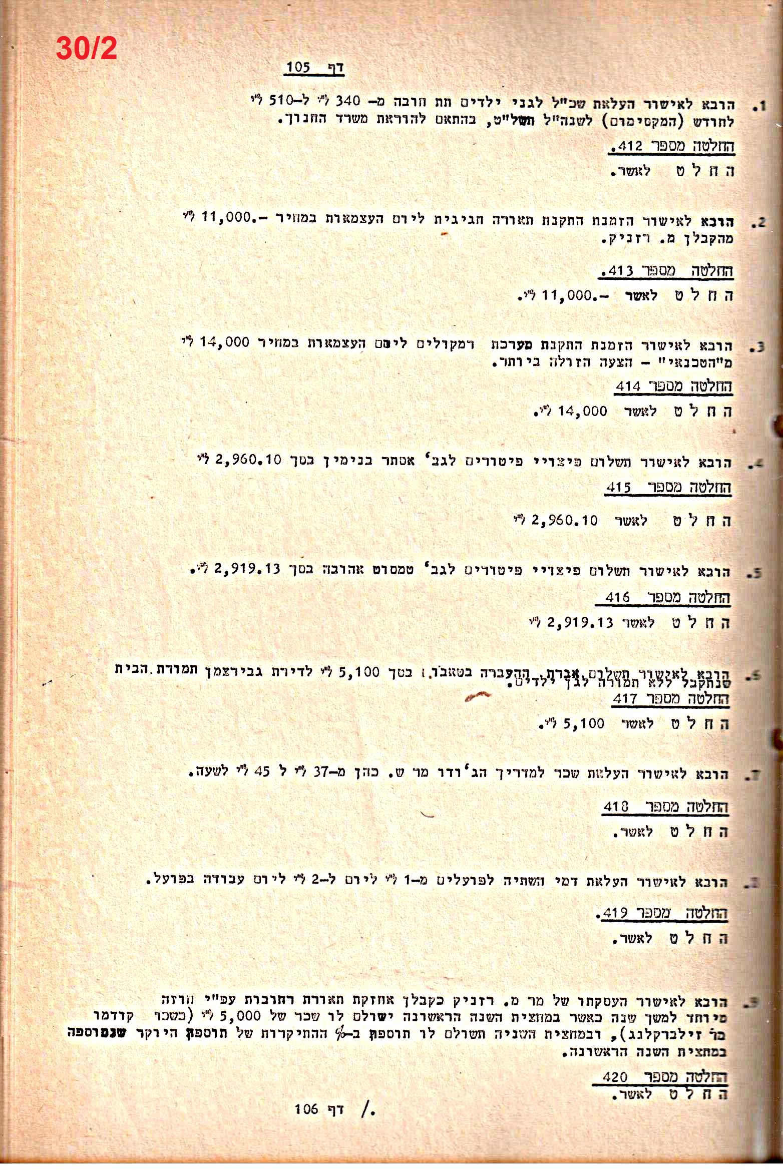 פרוטוקולים 20 – ועדות (כספים) – 22.11.78 – 22.8.76 by riki deri - Illustrated by מוזיאון בית גרושקביץ / כרך 20 - Ourboox.com
