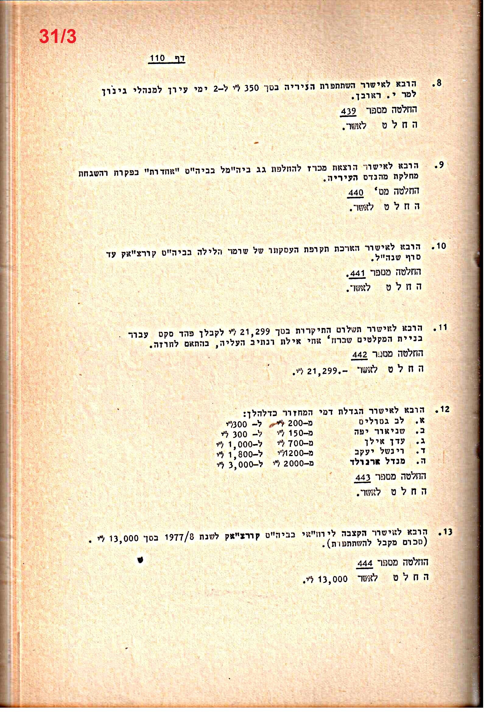 פרוטוקולים 20 – ועדות (כספים) – 22.11.78 – 22.8.76 by riki deri - Illustrated by מוזיאון בית גרושקביץ / כרך 20 - Ourboox.com