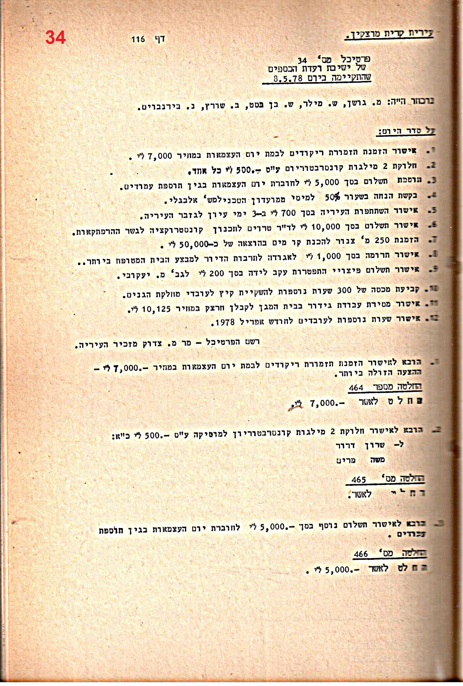 פרוטוקולים 20 – ועדות (כספים) – 22.11.78 – 22.8.76 by riki deri - Illustrated by מוזיאון בית גרושקביץ / כרך 20 - Ourboox.com