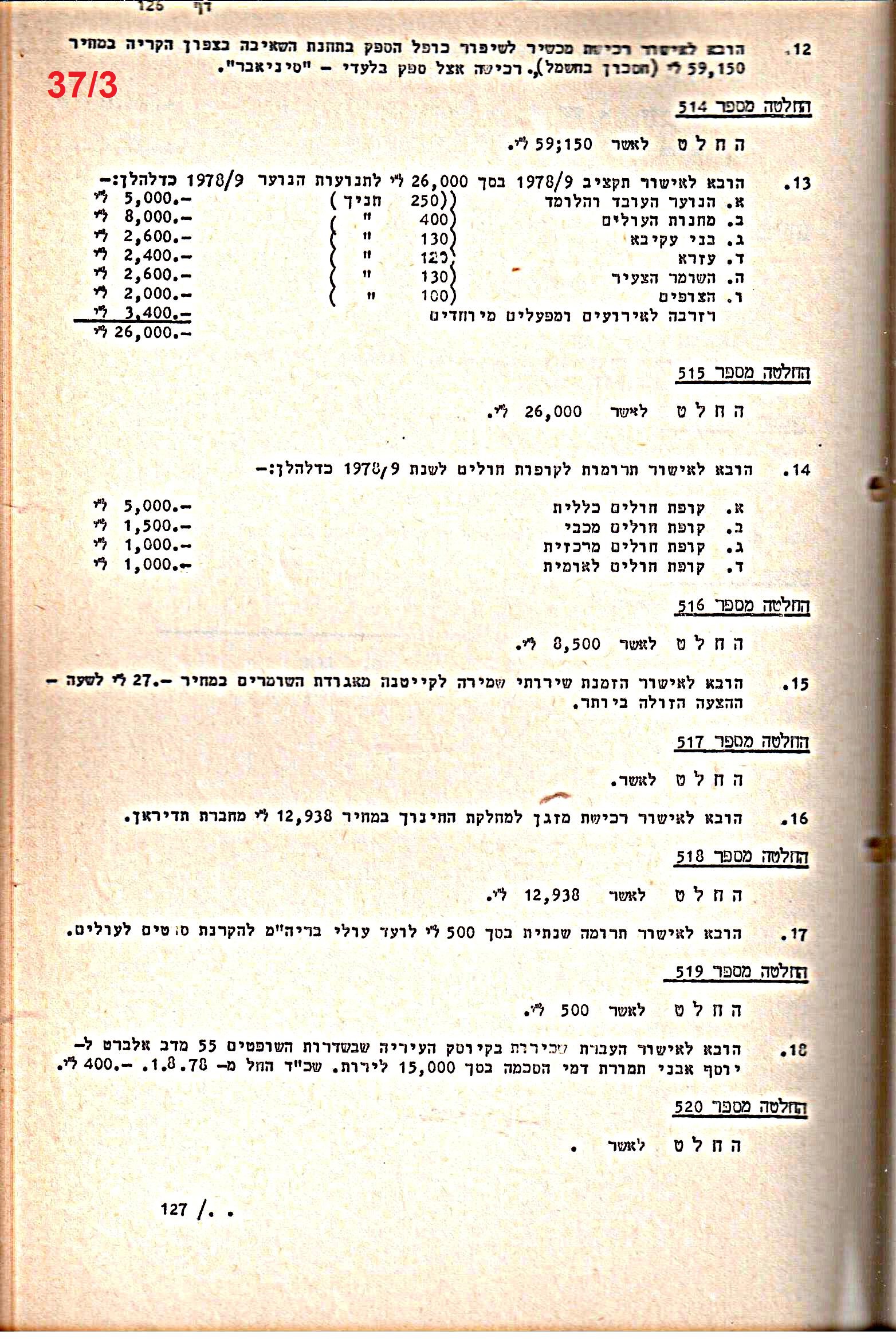 פרוטוקולים 20 – ועדות (כספים) – 22.11.78 – 22.8.76 by riki deri - Illustrated by מוזיאון בית גרושקביץ / כרך 20 - Ourboox.com