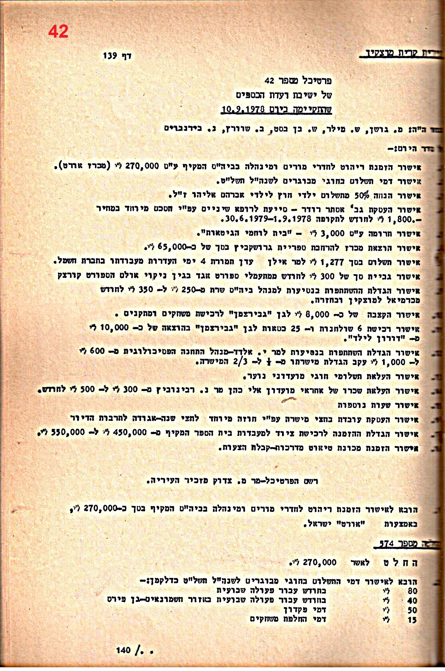 פרוטוקולים 20 – ועדות (כספים) – 22.11.78 – 22.8.76 by riki deri - Illustrated by מוזיאון בית גרושקביץ / כרך 20 - Ourboox.com