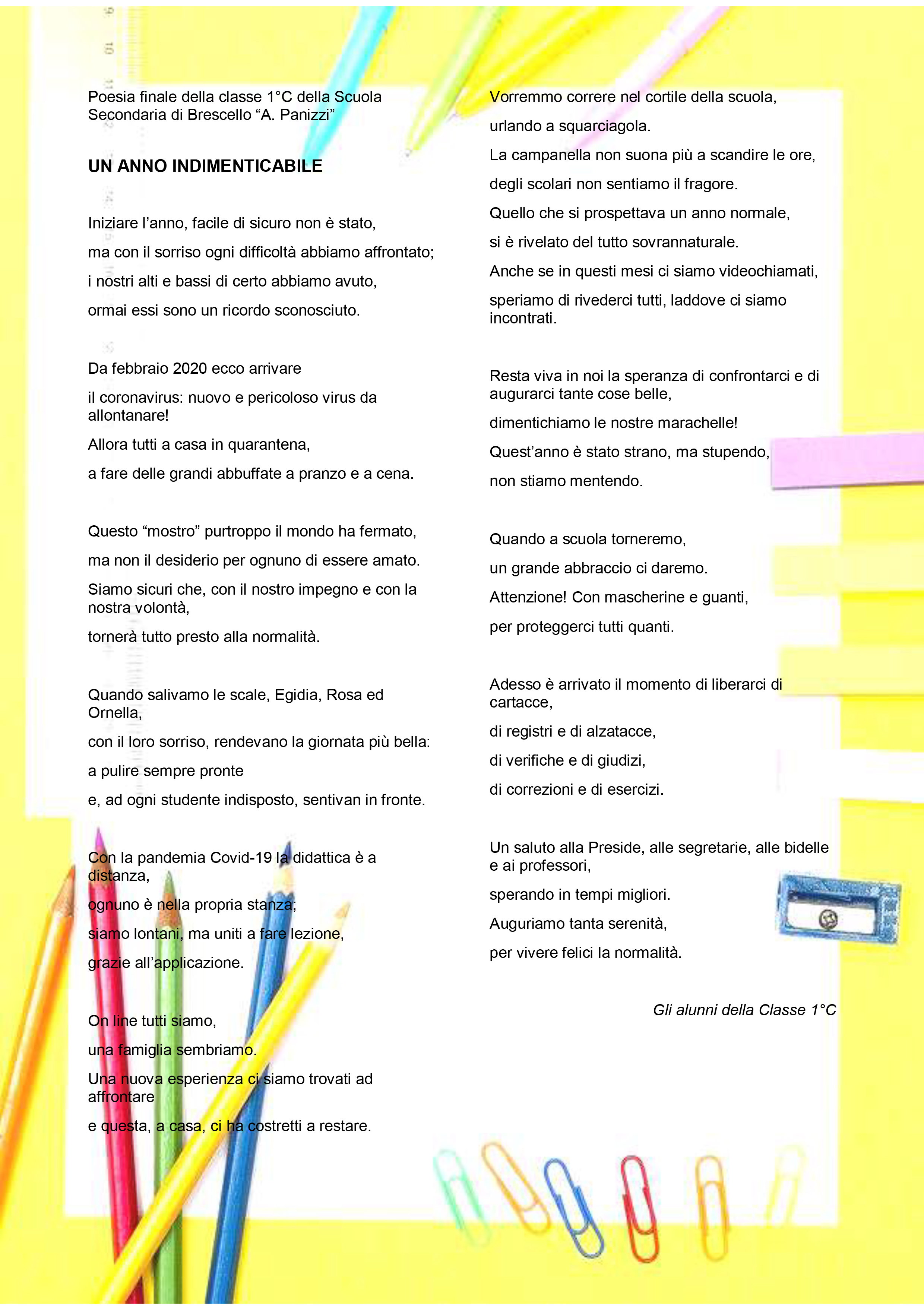 We… una comunità anche se a distanza by Progetto - Illustrated by Istituto Comprensivo Poviglio- Brescello - Ourboox.com