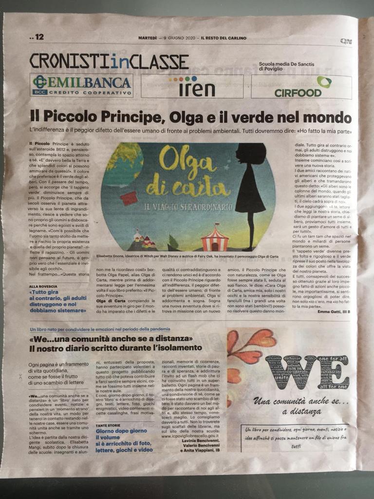 We… una comunità anche se a distanza by Progetto - Illustrated by Istituto Comprensivo Poviglio- Brescello - Ourboox.com