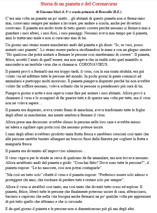 We… una comunità anche se a distanza by Progetto - Illustrated by Istituto Comprensivo Poviglio- Brescello - Ourboox.com