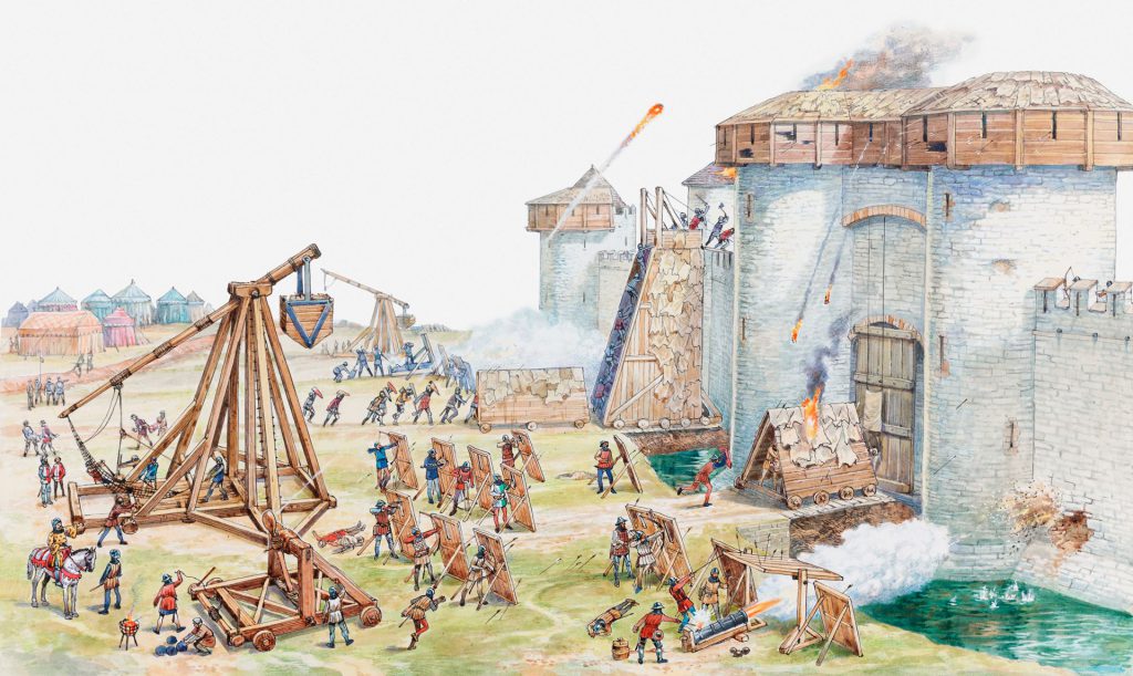 Medieval castles in Europe by Niamh McCullagh - Illustrated by Jason Balformio - Ourboox.com