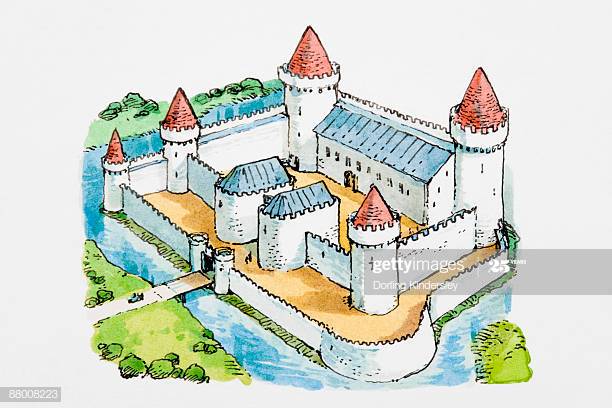 Medieval castles in Europe by Niamh McCullagh - Illustrated by Jason Balformio - Ourboox.com