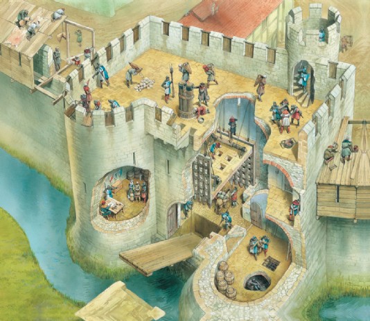 Medieval castles in Europe by Niamh McCullagh - Illustrated by Jason Balformio - Ourboox.com
