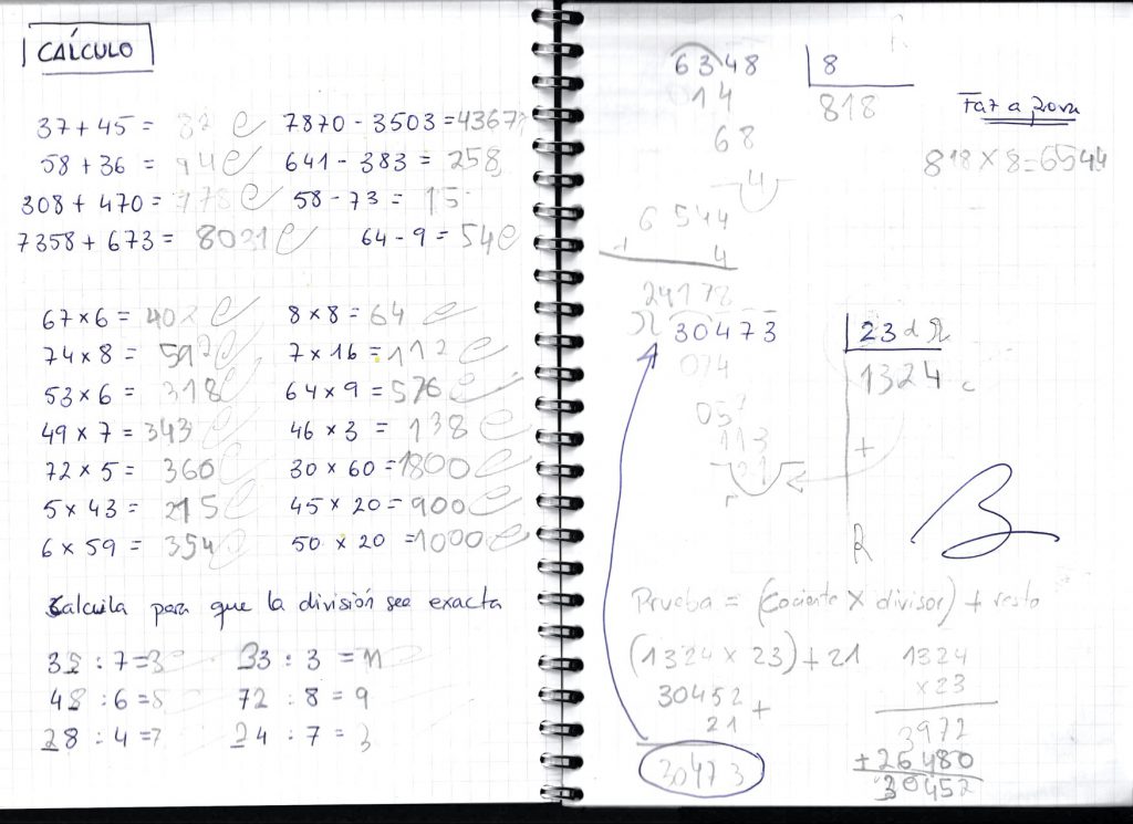 Caderno Casa Matemáticas Pablo by Pablo Cuadrado - Illustrated by Pablo Cuadrado Tejeda - Ourboox.com