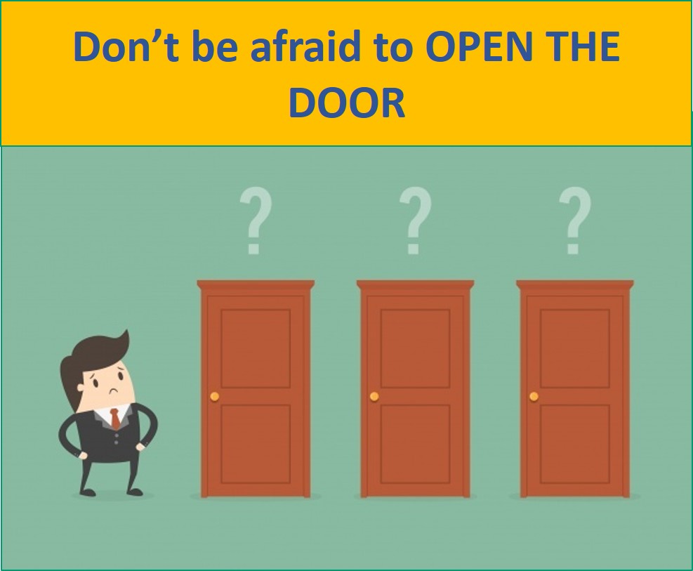Don't be afraid to OPEN THE DOOR Ourboox
