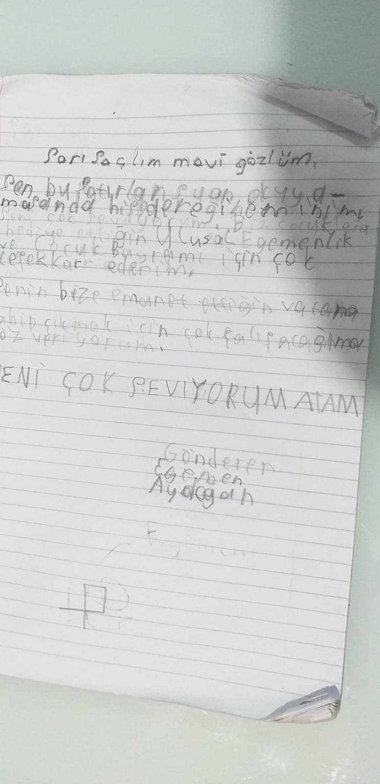 MİNİK YÜREKLERDEN ATAM’A MEKTUPLAR by emine sevgi - Illustrated by MEKTUPLAR - Ourboox.com