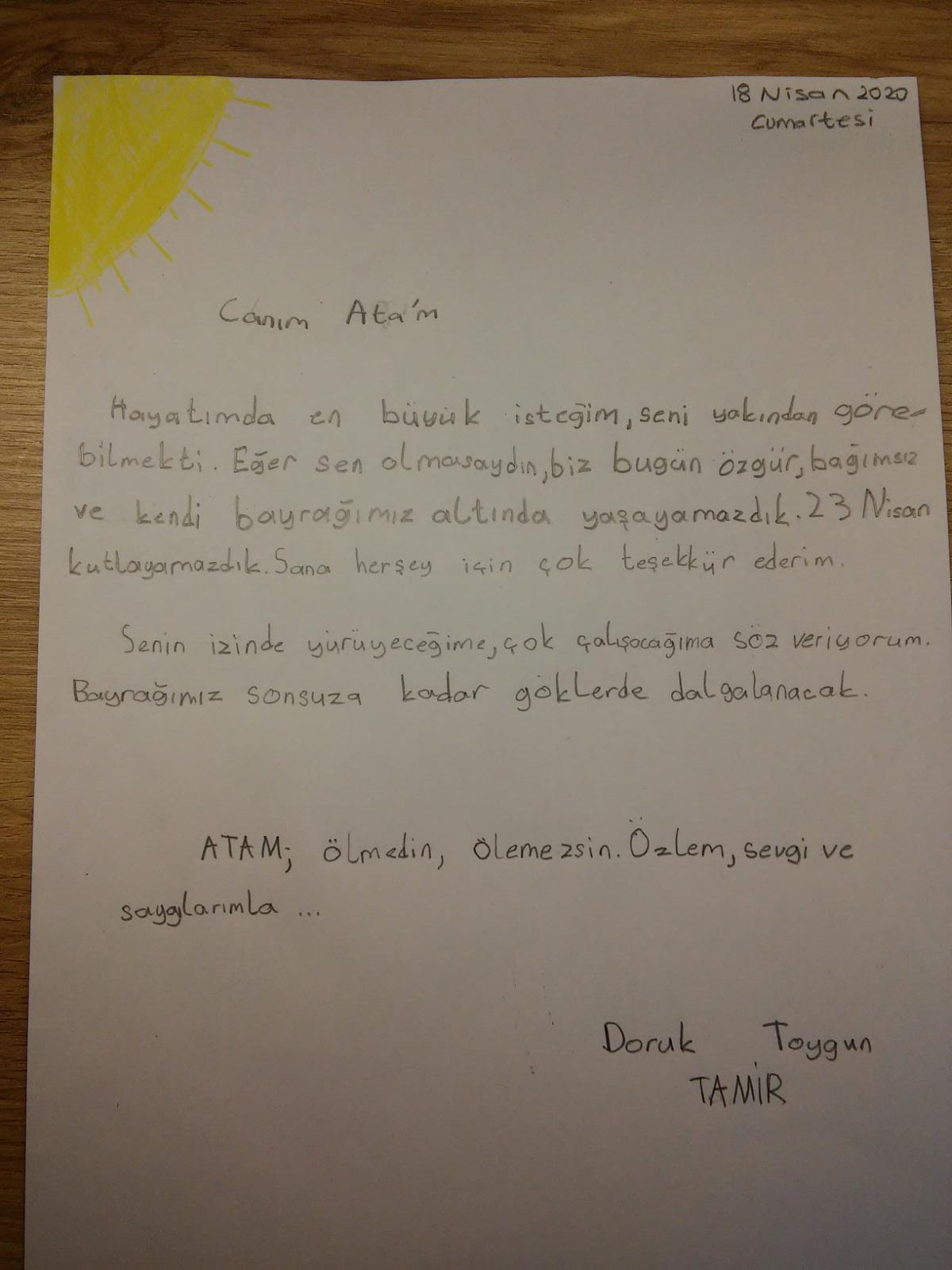 MİNİK YÜREKLERDEN ATAM’A MEKTUPLAR by emine sevgi - Illustrated by MEKTUPLAR - Ourboox.com