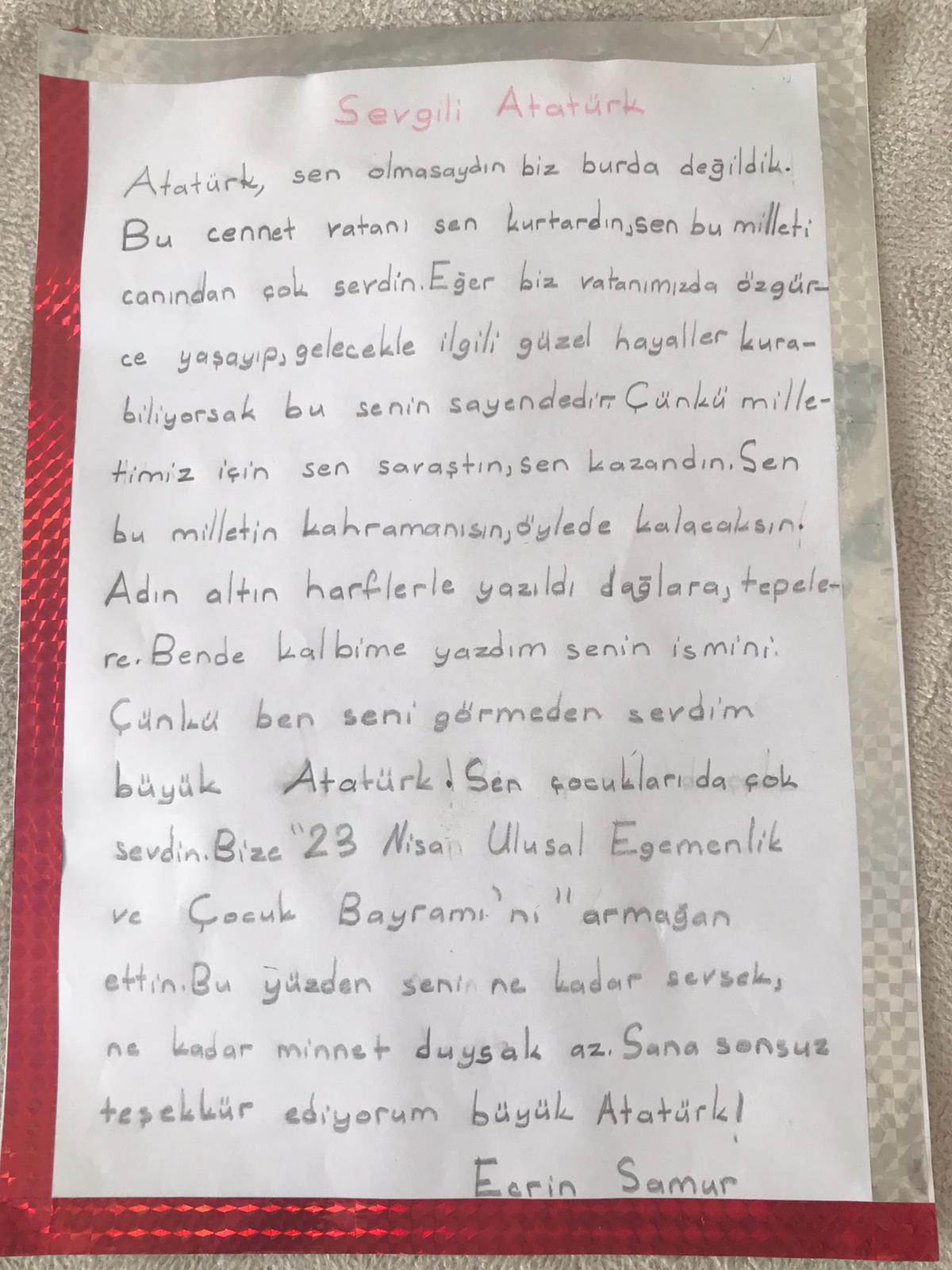 MİNİK YÜREKLERDEN ATAM’A MEKTUPLAR by emine sevgi - Illustrated by MEKTUPLAR - Ourboox.com