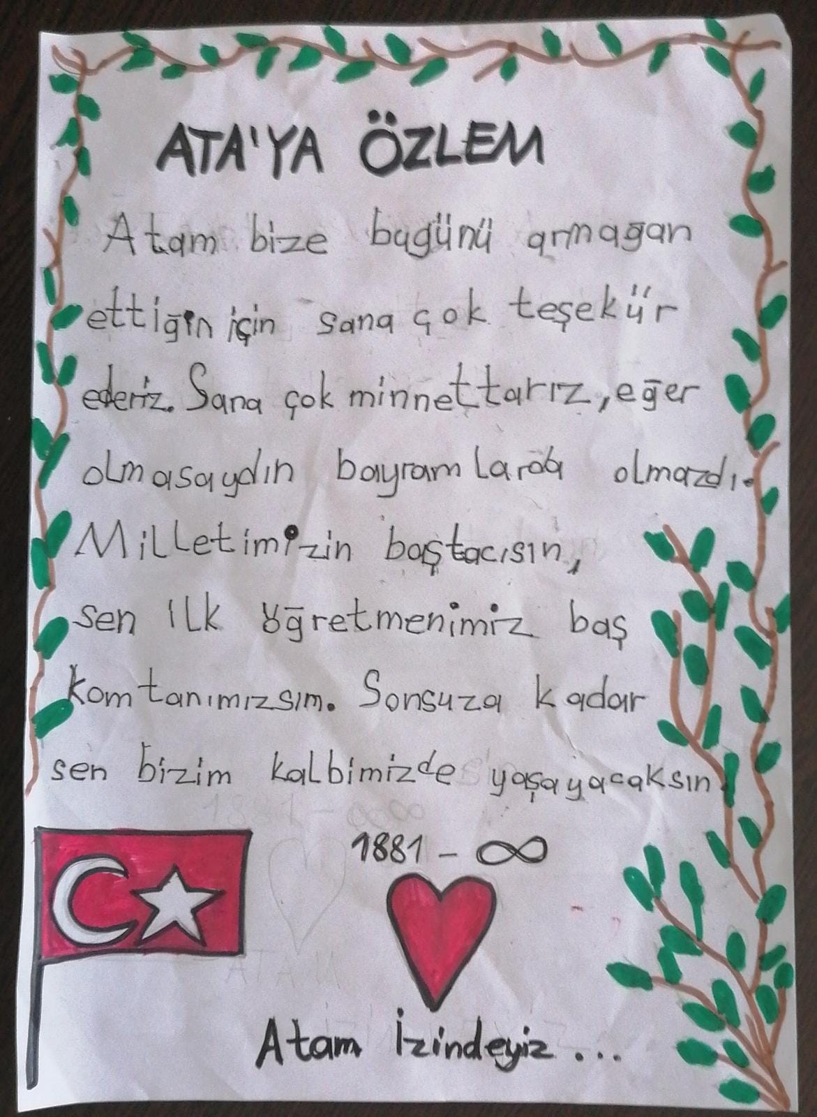 MİNİK YÜREKLERDEN ATAM’A MEKTUPLAR by emine sevgi - Illustrated by MEKTUPLAR - Ourboox.com