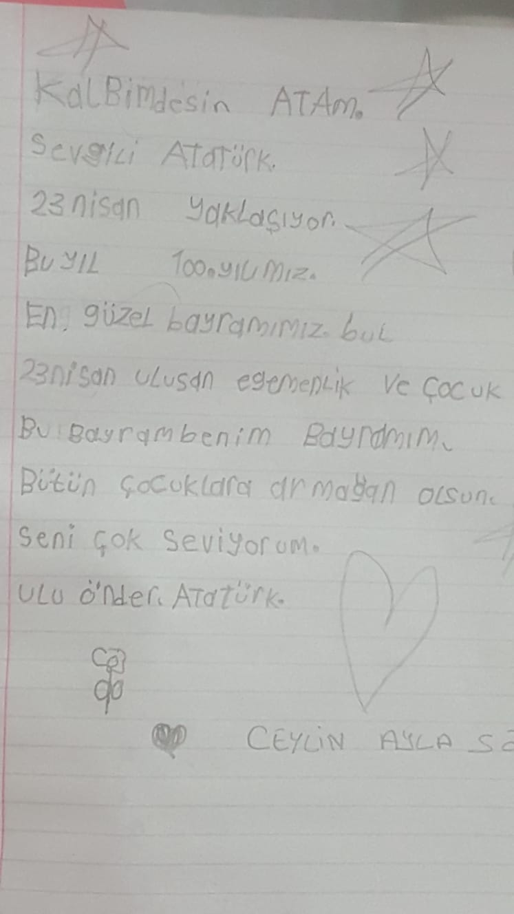 MİNİK YÜREKLERDEN ATAM’A MEKTUPLAR by emine sevgi - Illustrated by MEKTUPLAR - Ourboox.com