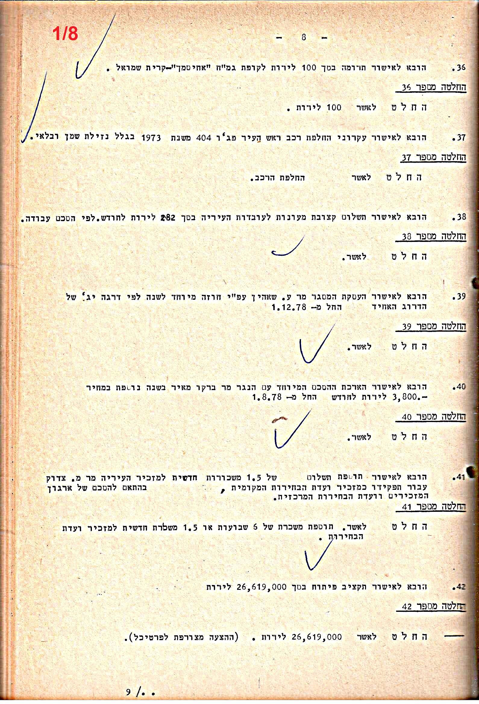 פרוטוקולים 21 – 19.10.83 – 3.1.79 ועדות – כספים by riki deri - Illustrated by מוזיאון בית גרושקביץ / כרך 21 - Ourboox.com