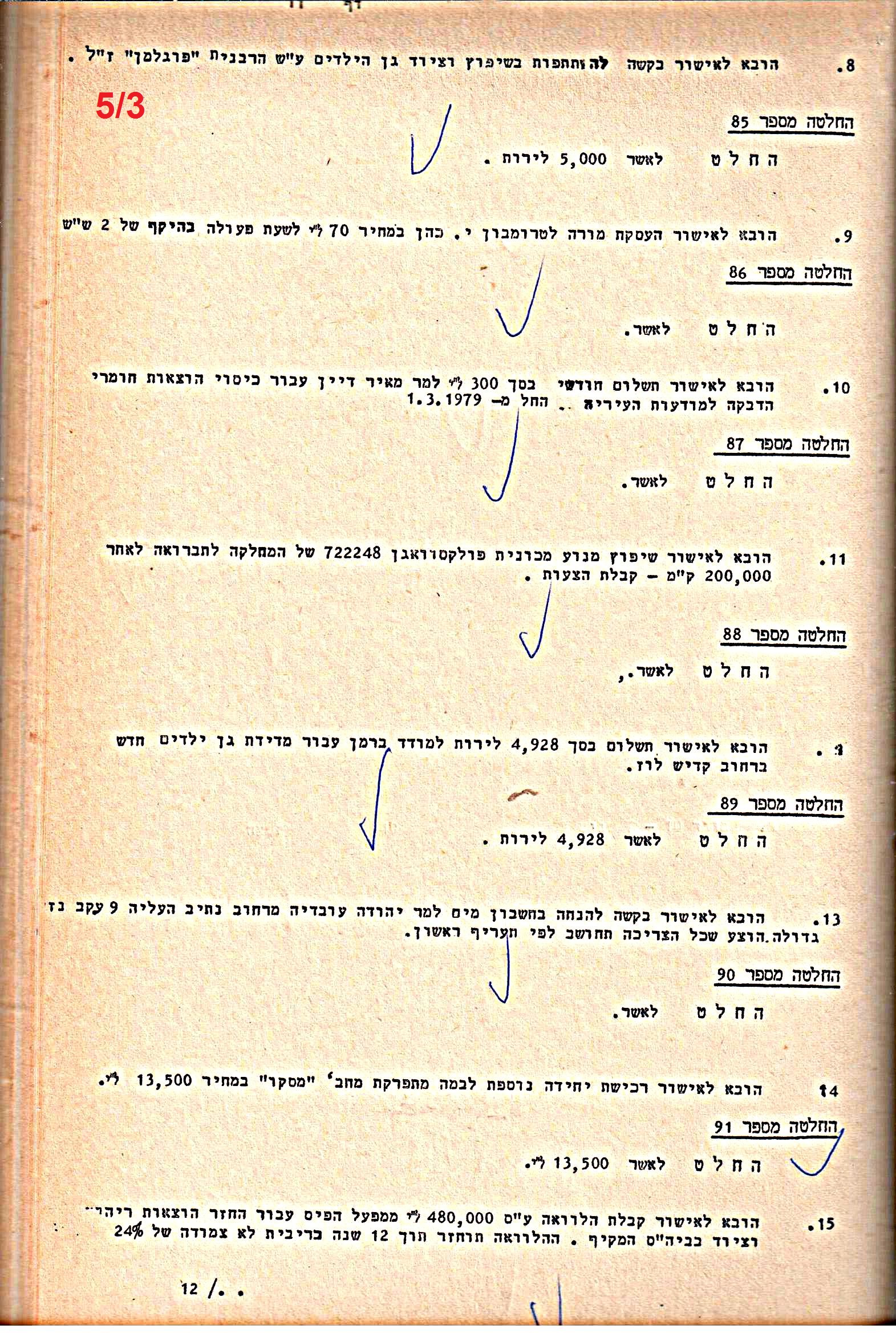 פרוטוקולים 21 – 19.10.83 – 3.1.79 ועדות – כספים by riki deri - Illustrated by מוזיאון בית גרושקביץ / כרך 21 - Ourboox.com