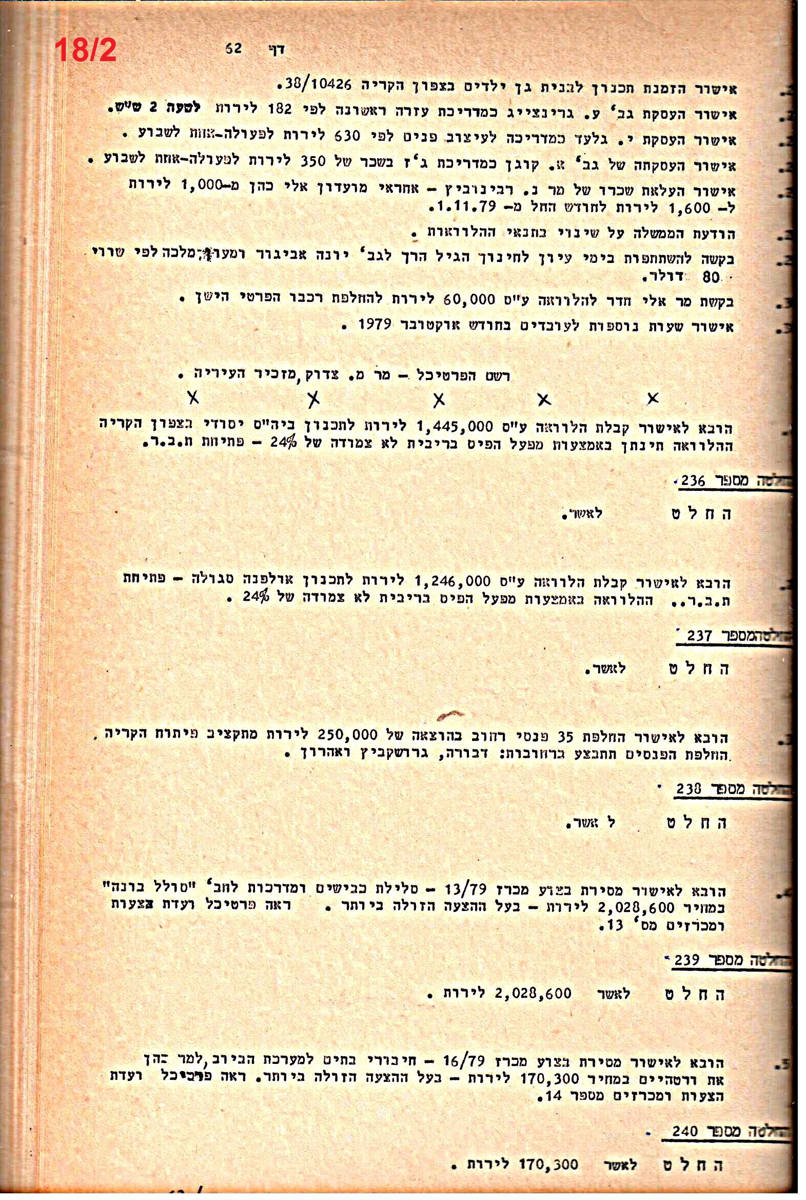 פרוטוקולים 21 – 19.10.83 – 3.1.79 ועדות – כספים by riki deri - Illustrated by מוזיאון בית גרושקביץ / כרך 21 - Ourboox.com