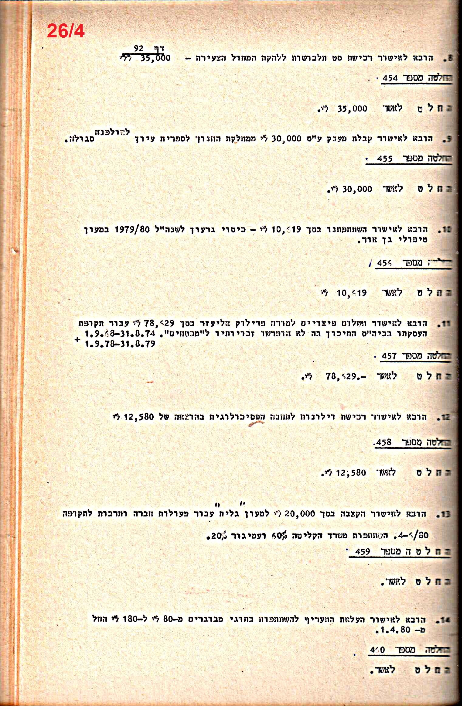 פרוטוקולים 21 – 19.10.83 – 3.1.79 ועדות – כספים by riki deri - Illustrated by מוזיאון בית גרושקביץ / כרך 21 - Ourboox.com