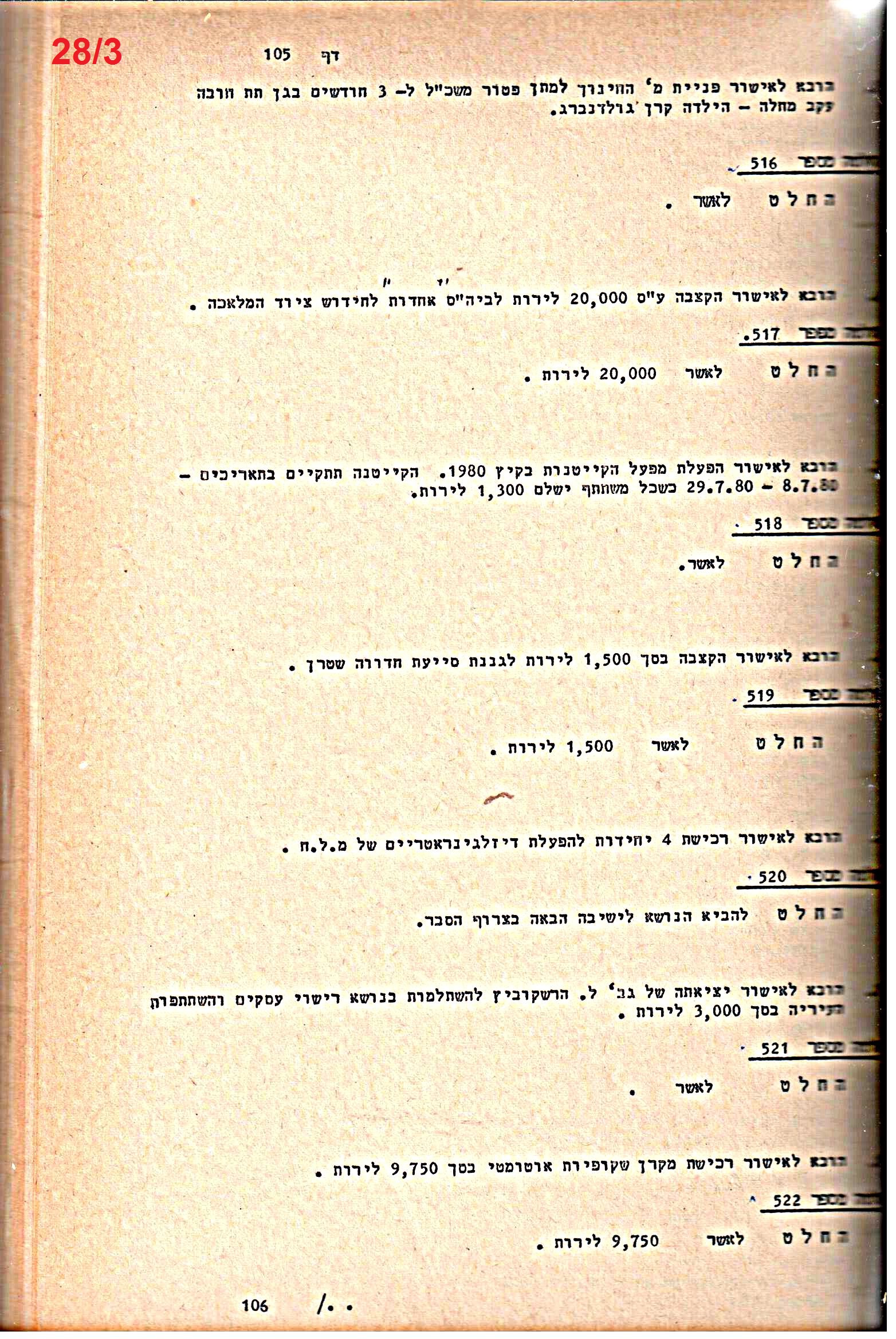 פרוטוקולים 21 – 19.10.83 – 3.1.79 ועדות – כספים by riki deri - Illustrated by מוזיאון בית גרושקביץ / כרך 21 - Ourboox.com