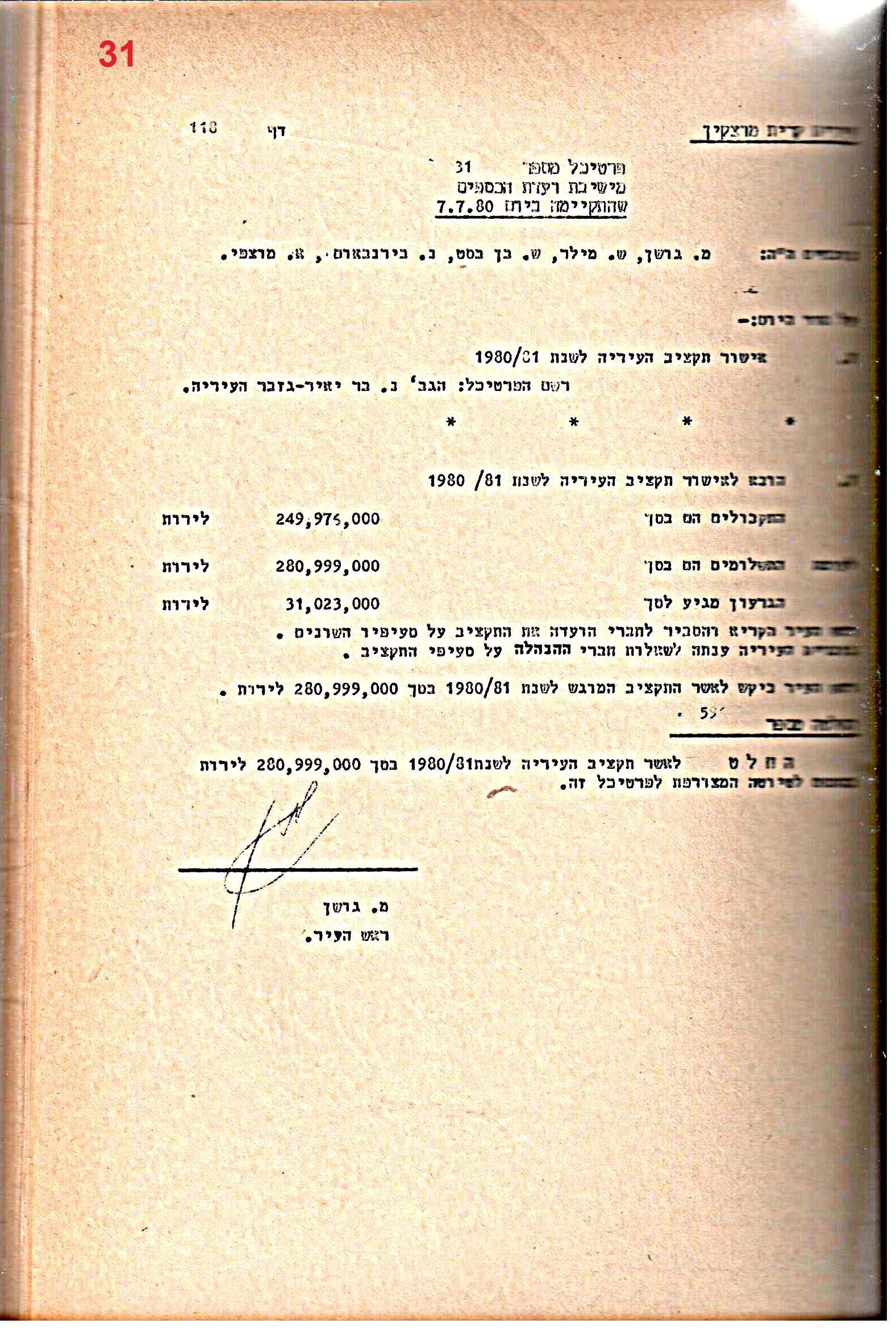 פרוטוקולים 21 – 19.10.83 – 3.1.79 ועדות – כספים by riki deri - Illustrated by מוזיאון בית גרושקביץ / כרך 21 - Ourboox.com