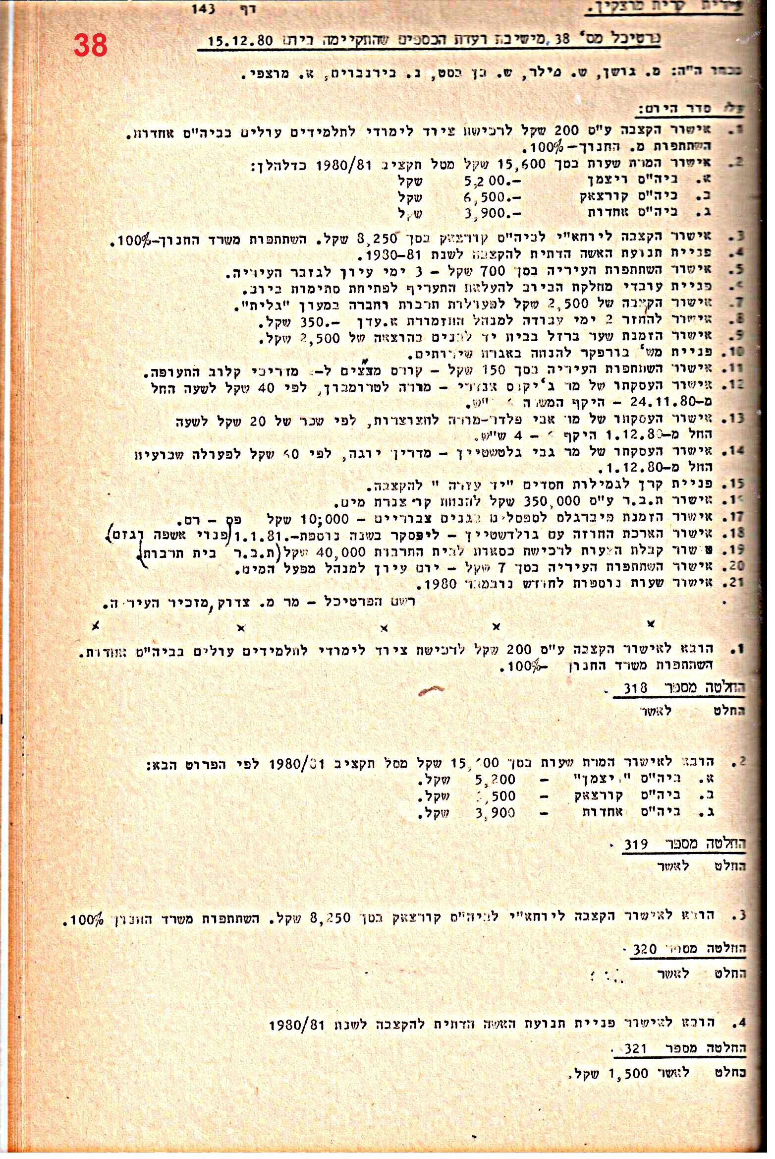 פרוטוקולים 21 – 19.10.83 – 3.1.79 ועדות – כספים by riki deri - Illustrated by מוזיאון בית גרושקביץ / כרך 21 - Ourboox.com