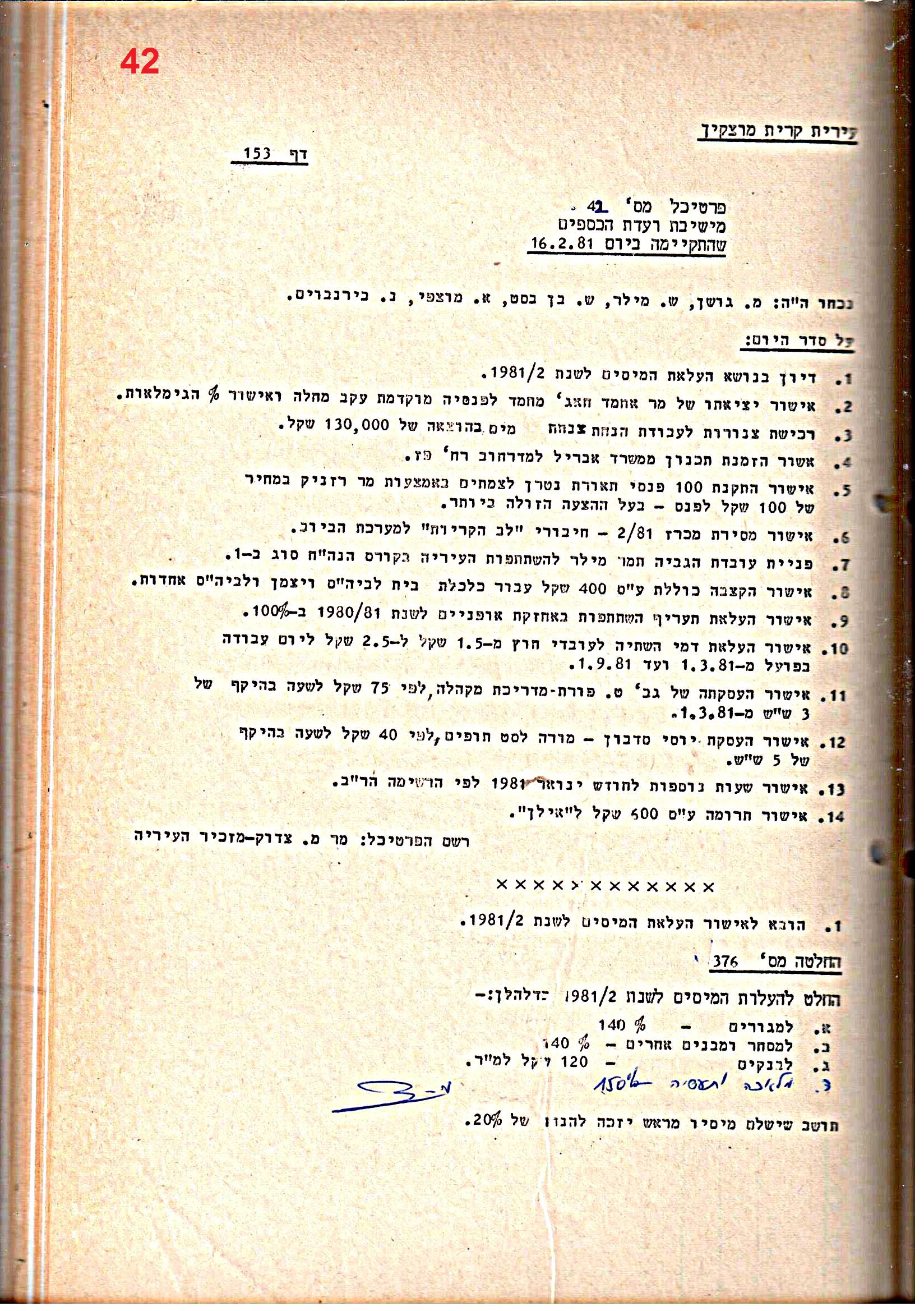 פרוטוקולים 21 – 19.10.83 – 3.1.79 ועדות – כספים by riki deri - Illustrated by מוזיאון בית גרושקביץ / כרך 21 - Ourboox.com