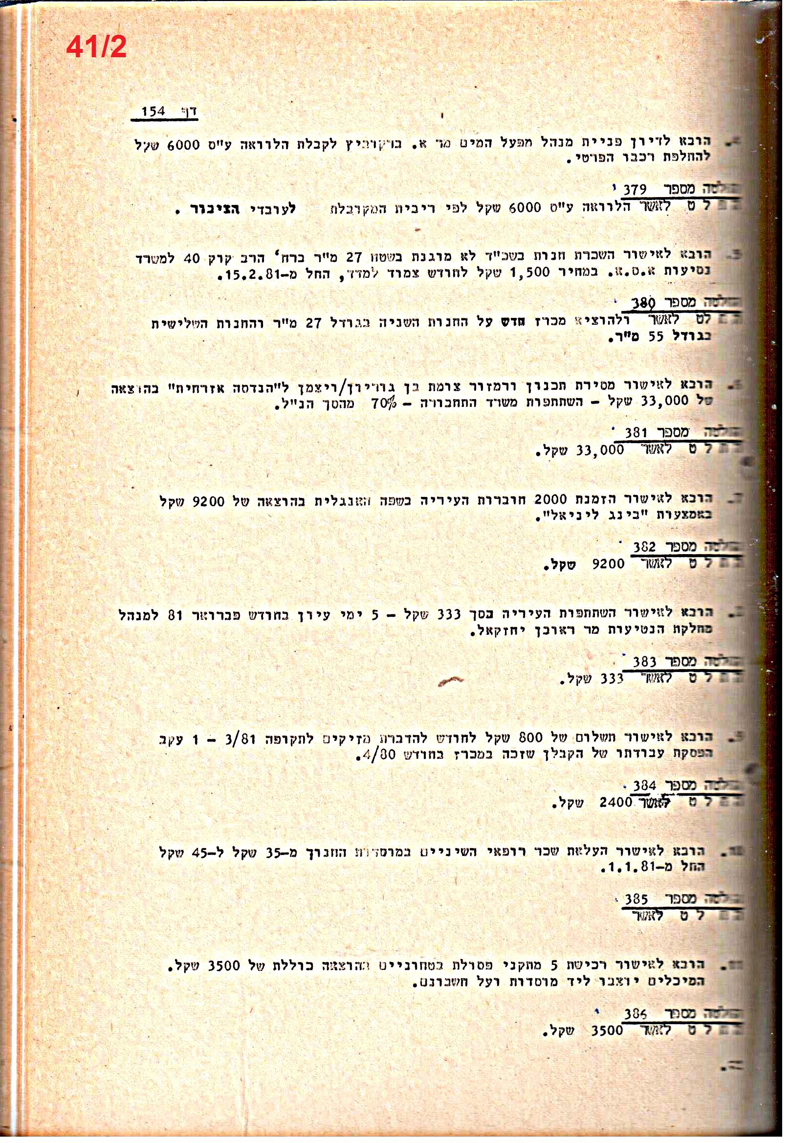 פרוטוקולים 21 – 19.10.83 – 3.1.79 ועדות – כספים by riki deri - Illustrated by מוזיאון בית גרושקביץ / כרך 21 - Ourboox.com