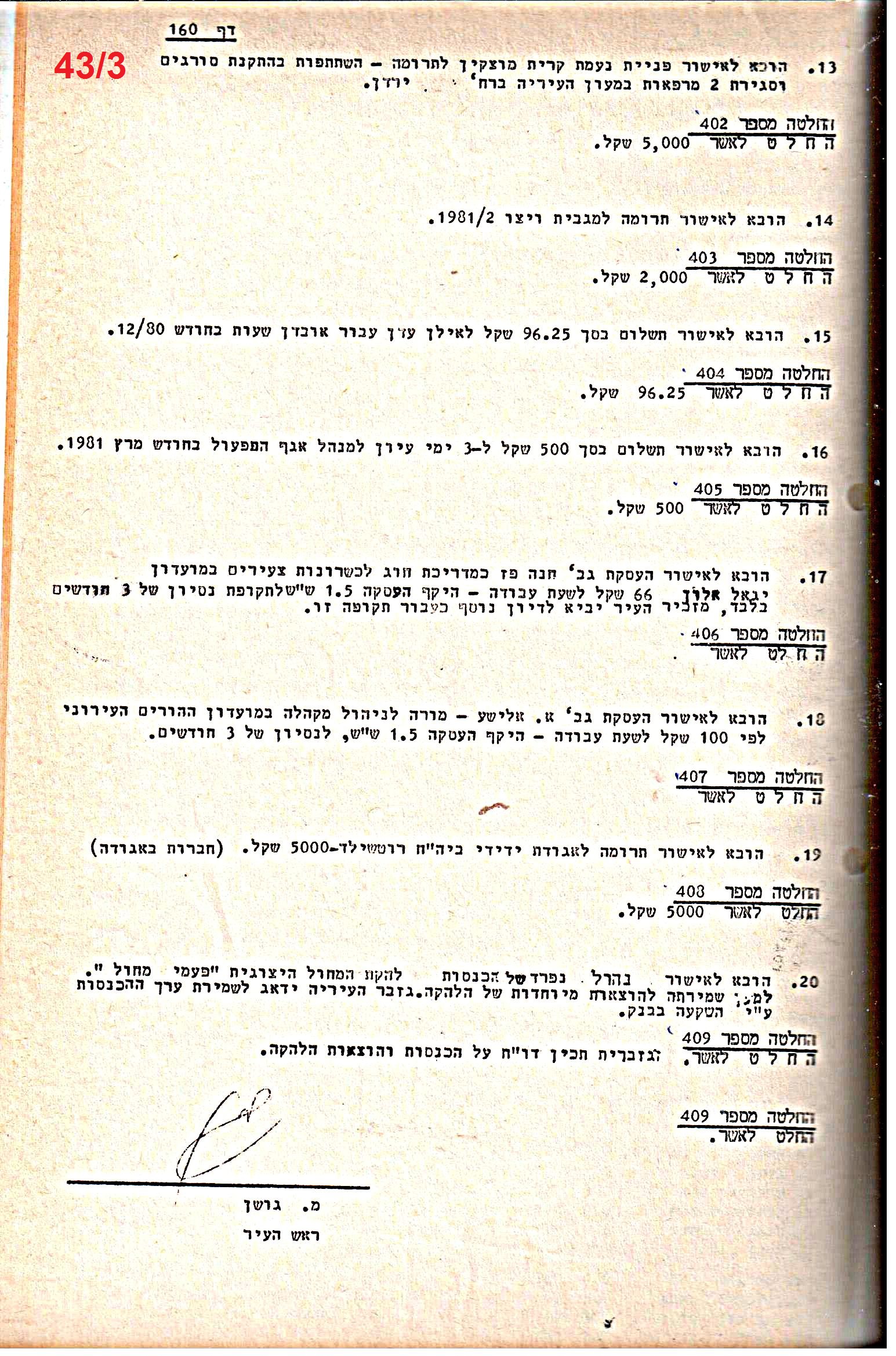 פרוטוקולים 21 – 19.10.83 – 3.1.79 ועדות – כספים by riki deri - Illustrated by מוזיאון בית גרושקביץ / כרך 21 - Ourboox.com