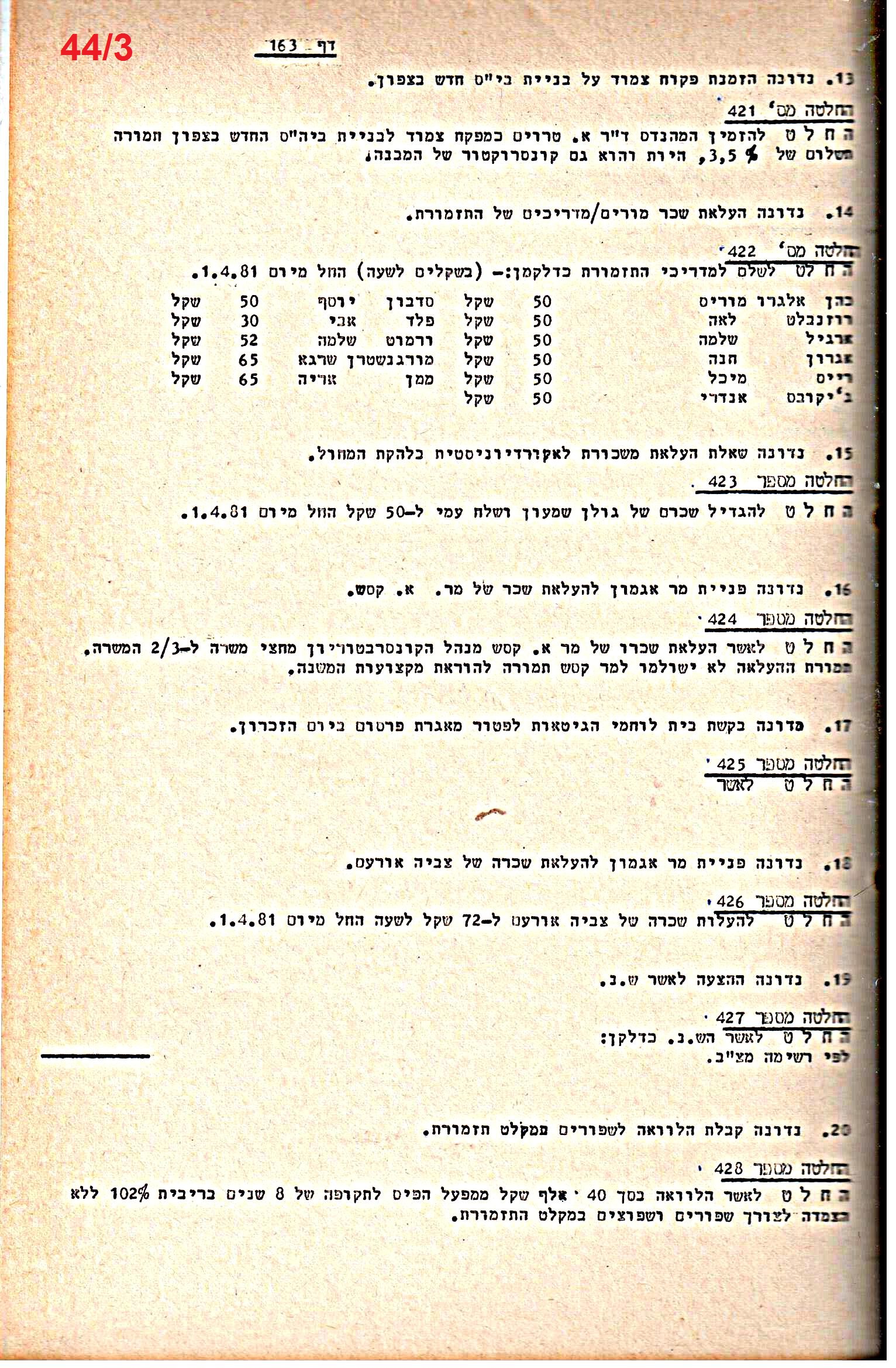 פרוטוקולים 21 – 19.10.83 – 3.1.79 ועדות – כספים by riki deri - Illustrated by מוזיאון בית גרושקביץ / כרך 21 - Ourboox.com