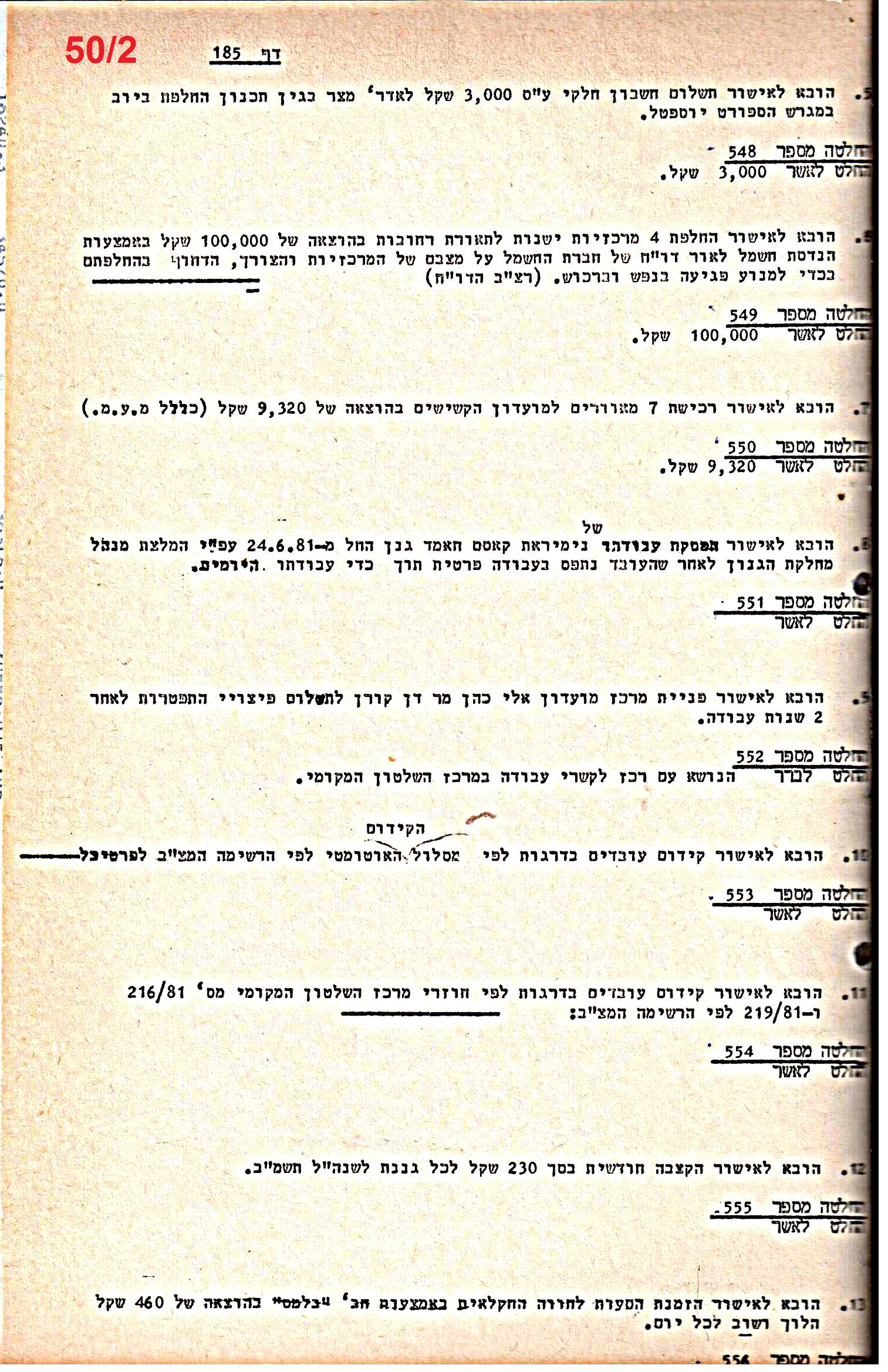 פרוטוקולים 21 – 19.10.83 – 3.1.79 ועדות – כספים by riki deri - Illustrated by מוזיאון בית גרושקביץ / כרך 21 - Ourboox.com