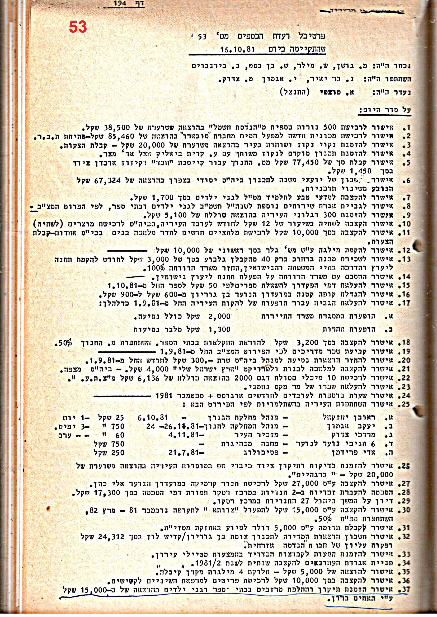 פרוטוקולים 21 – 19.10.83 – 3.1.79 ועדות – כספים by riki deri - Illustrated by מוזיאון בית גרושקביץ / כרך 21 - Ourboox.com