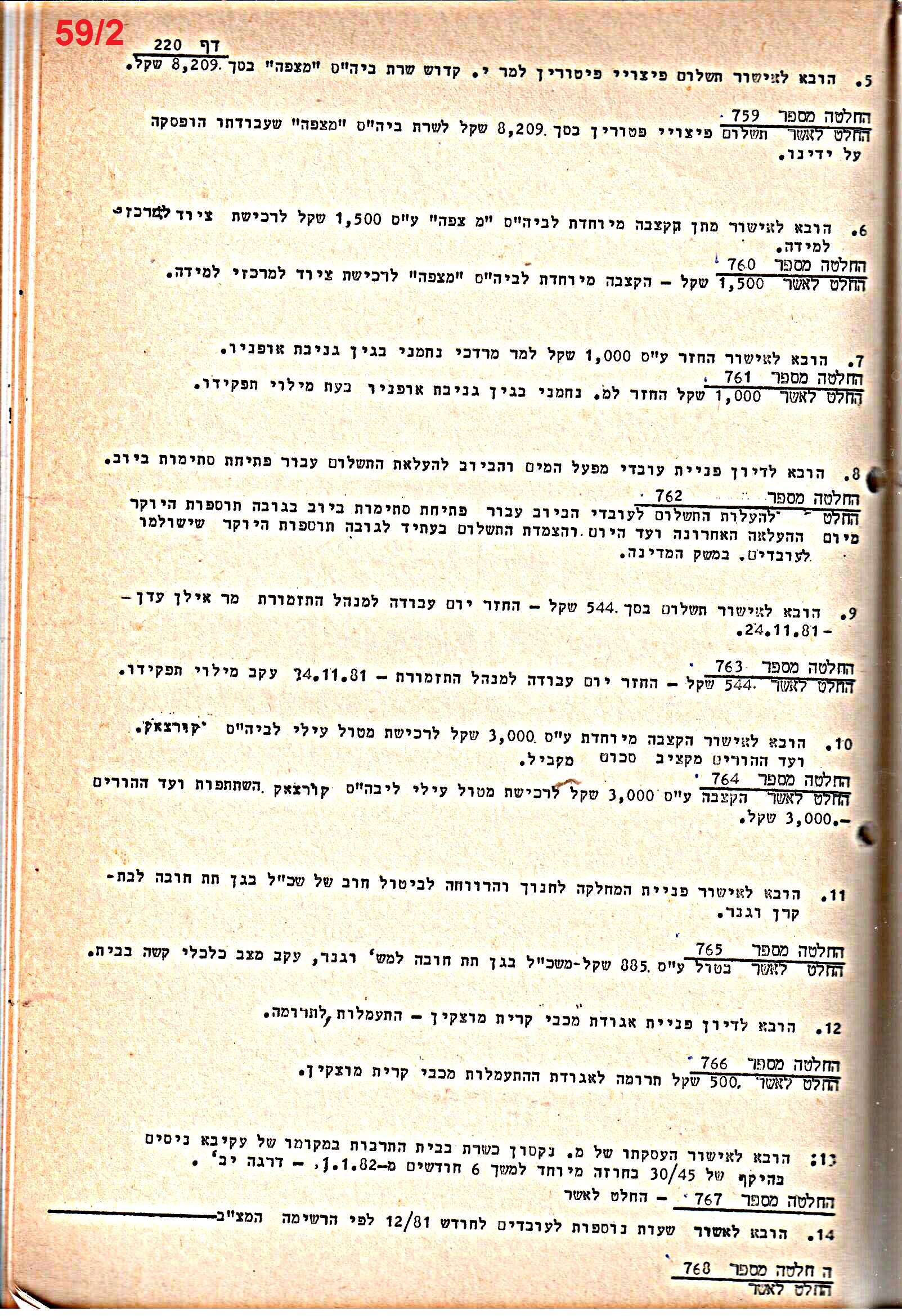 פרוטוקולים 21 – 19.10.83 – 3.1.79 ועדות – כספים by riki deri - Illustrated by מוזיאון בית גרושקביץ / כרך 21 - Ourboox.com
