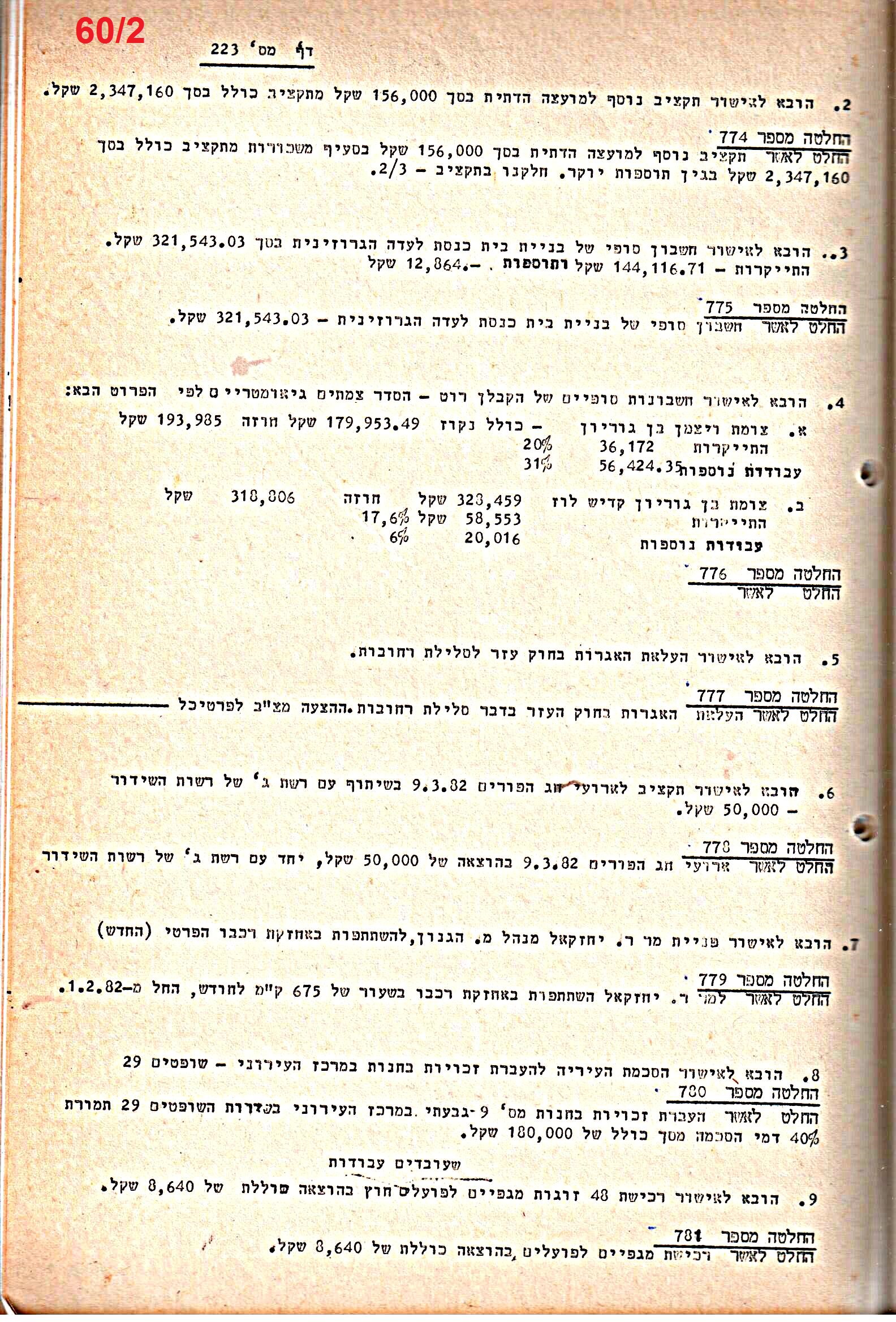 פרוטוקולים 21 – 19.10.83 – 3.1.79 ועדות – כספים by riki deri - Illustrated by מוזיאון בית גרושקביץ / כרך 21 - Ourboox.com